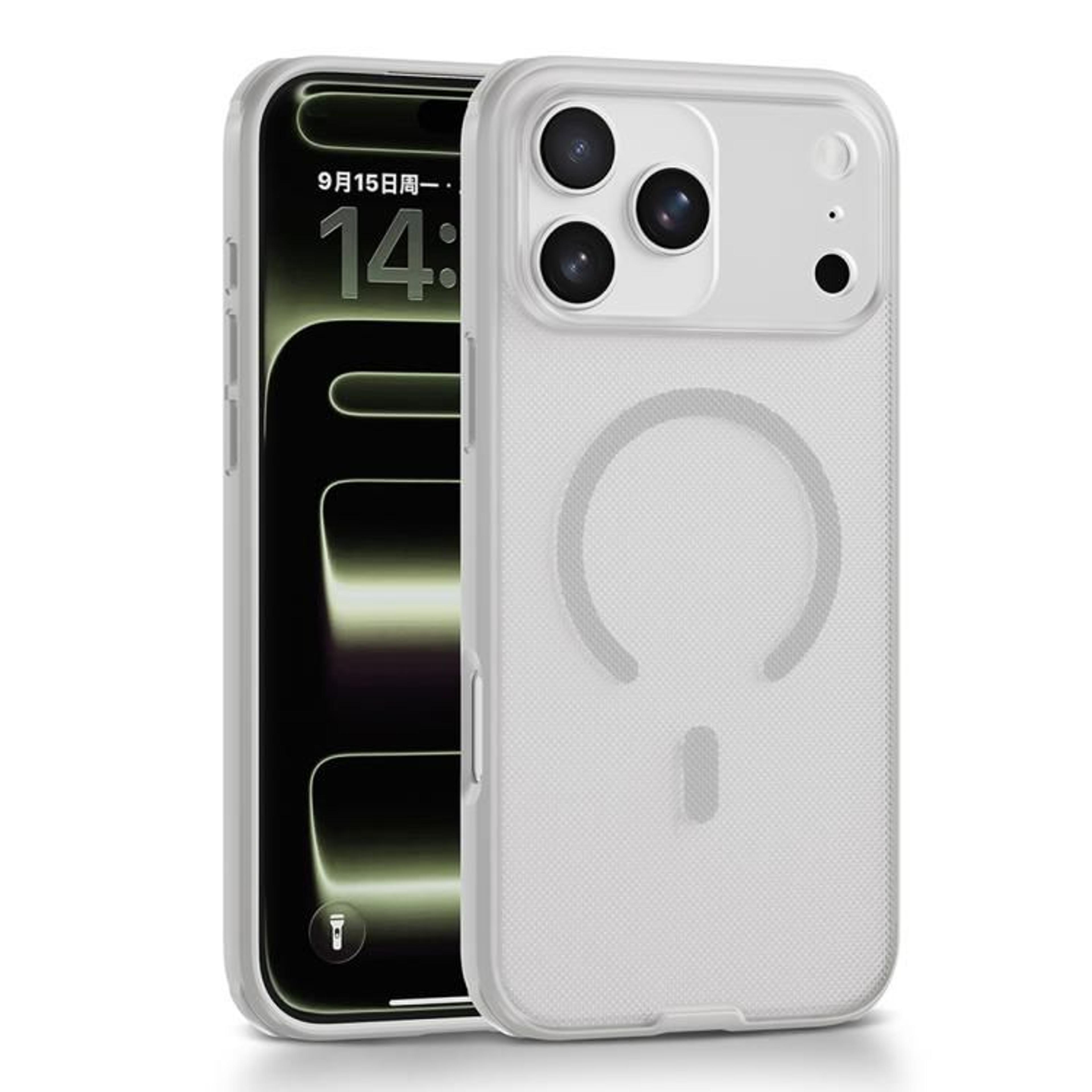 Magnetic IPhone 17 Pro Case MagSafe Compatible Frosted Shockproof Protective Cover 9