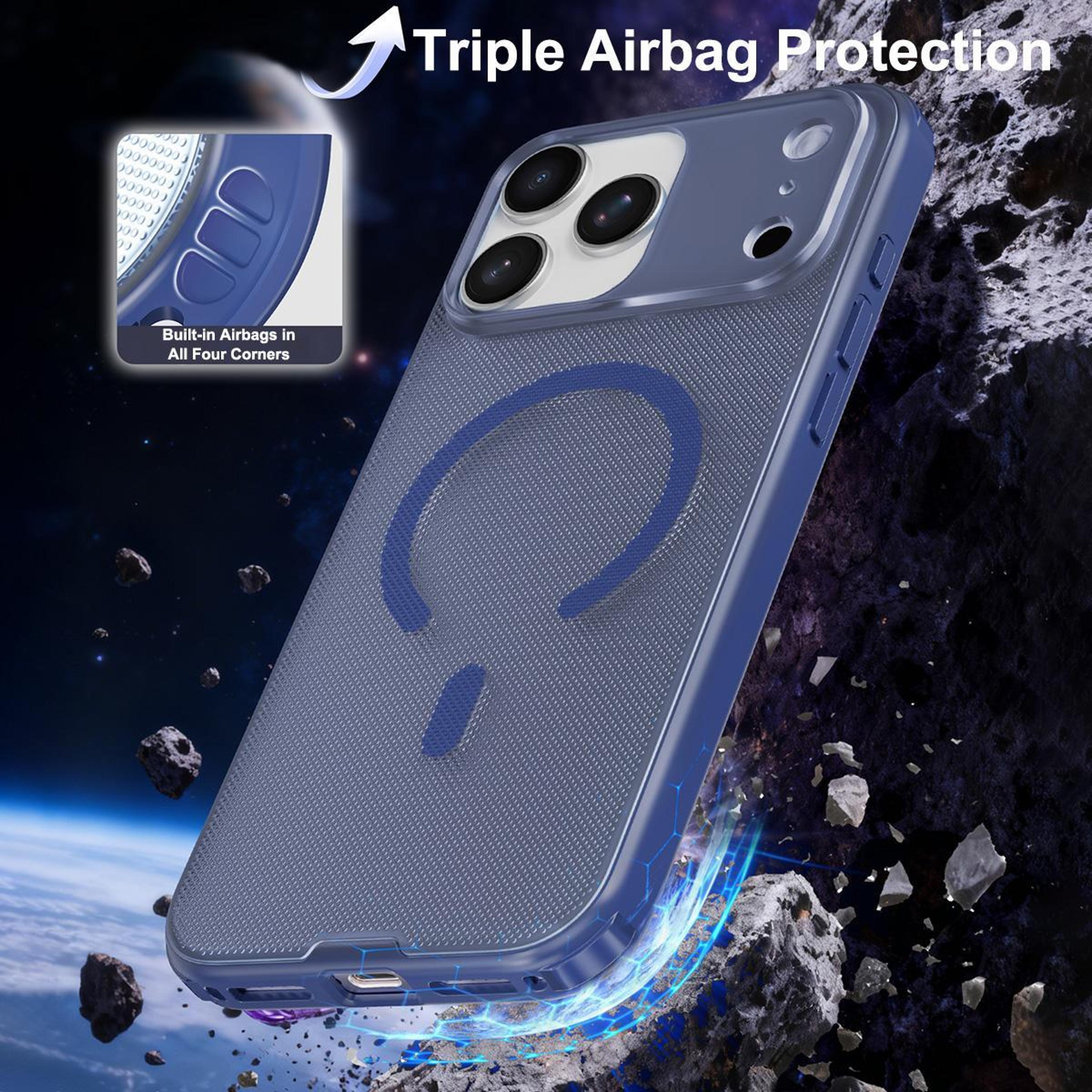 MagSafe IPhone 15 Pro Case Frosted Magnetic Slim Protective Cover 6