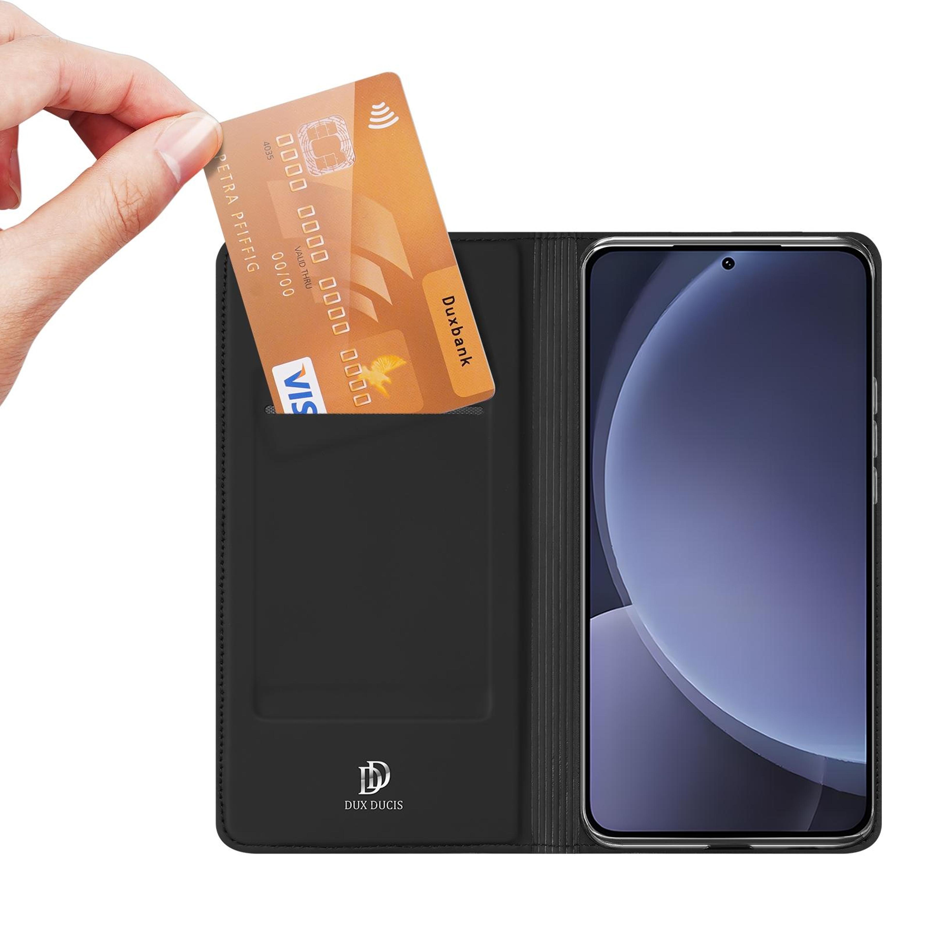 DUX DUCIS Samsung Galaxy S25 Flip Case Premium Leather Phone Case With Card Slot And Stand 2