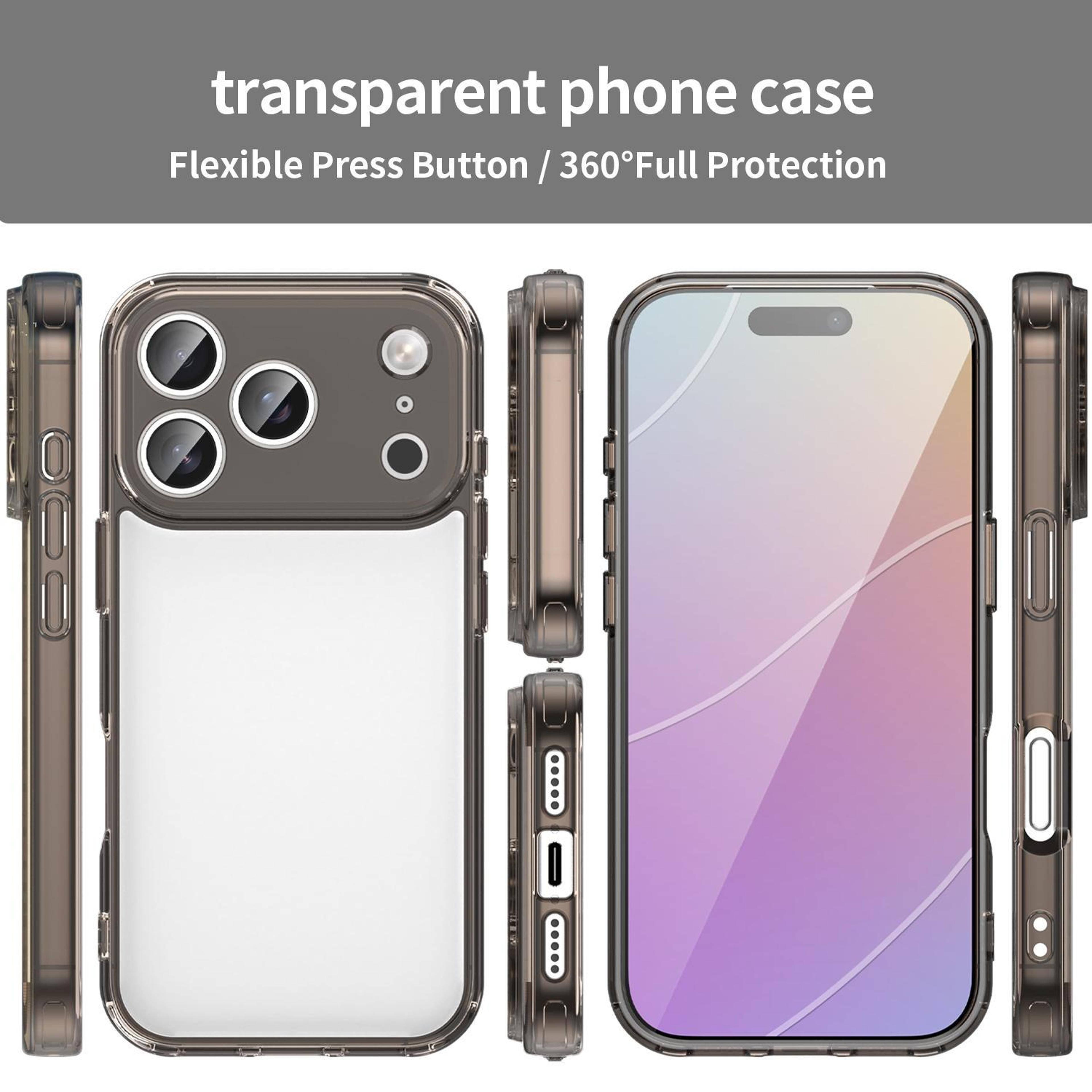 IPhone 17 Pro Shockproof TPU PC Hybrid Case With Airbag Corner Protection 1