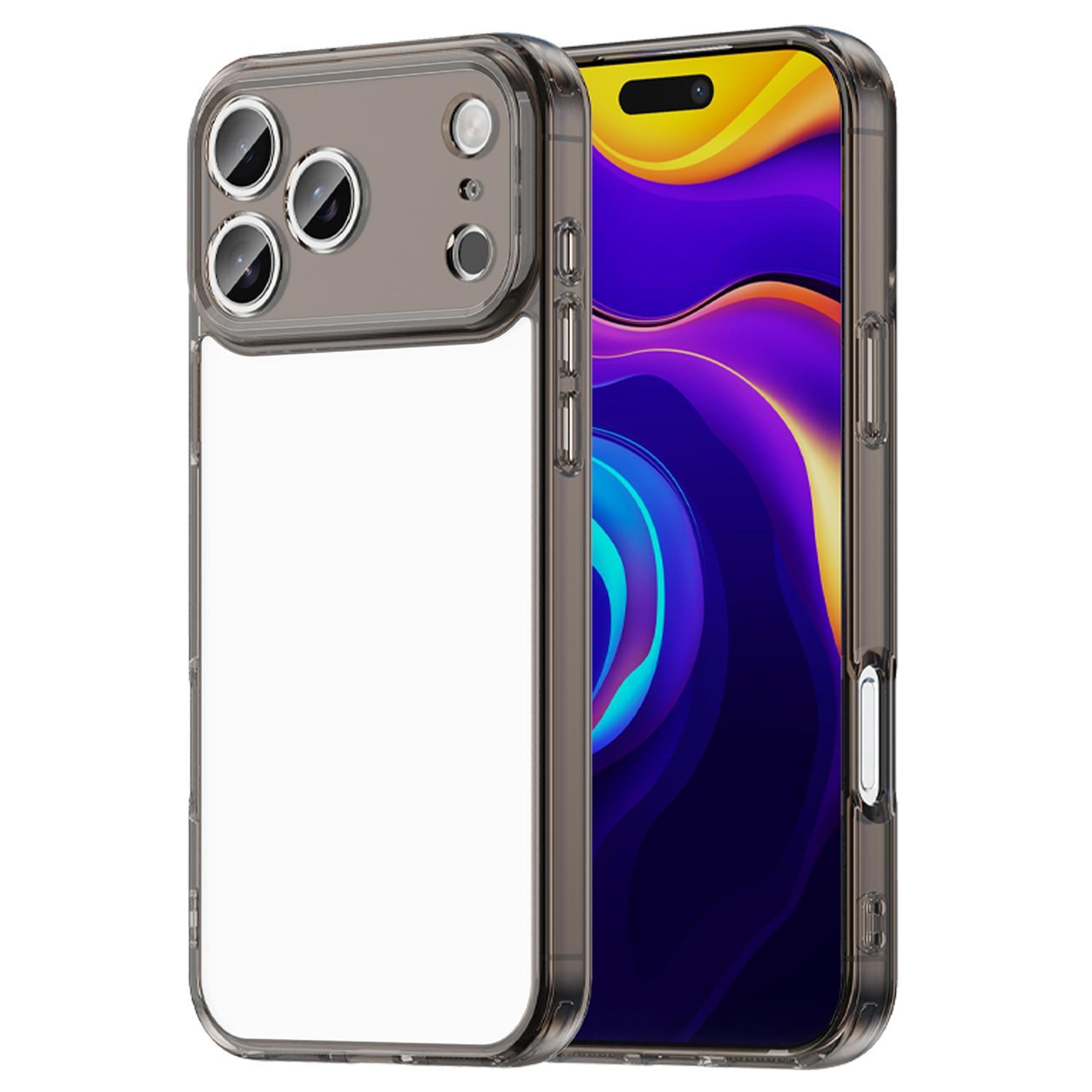 IPhone 17 Pro Max Shockproof Phone Case Clear Hybrid TPU PC Airbag Protective Cover 0