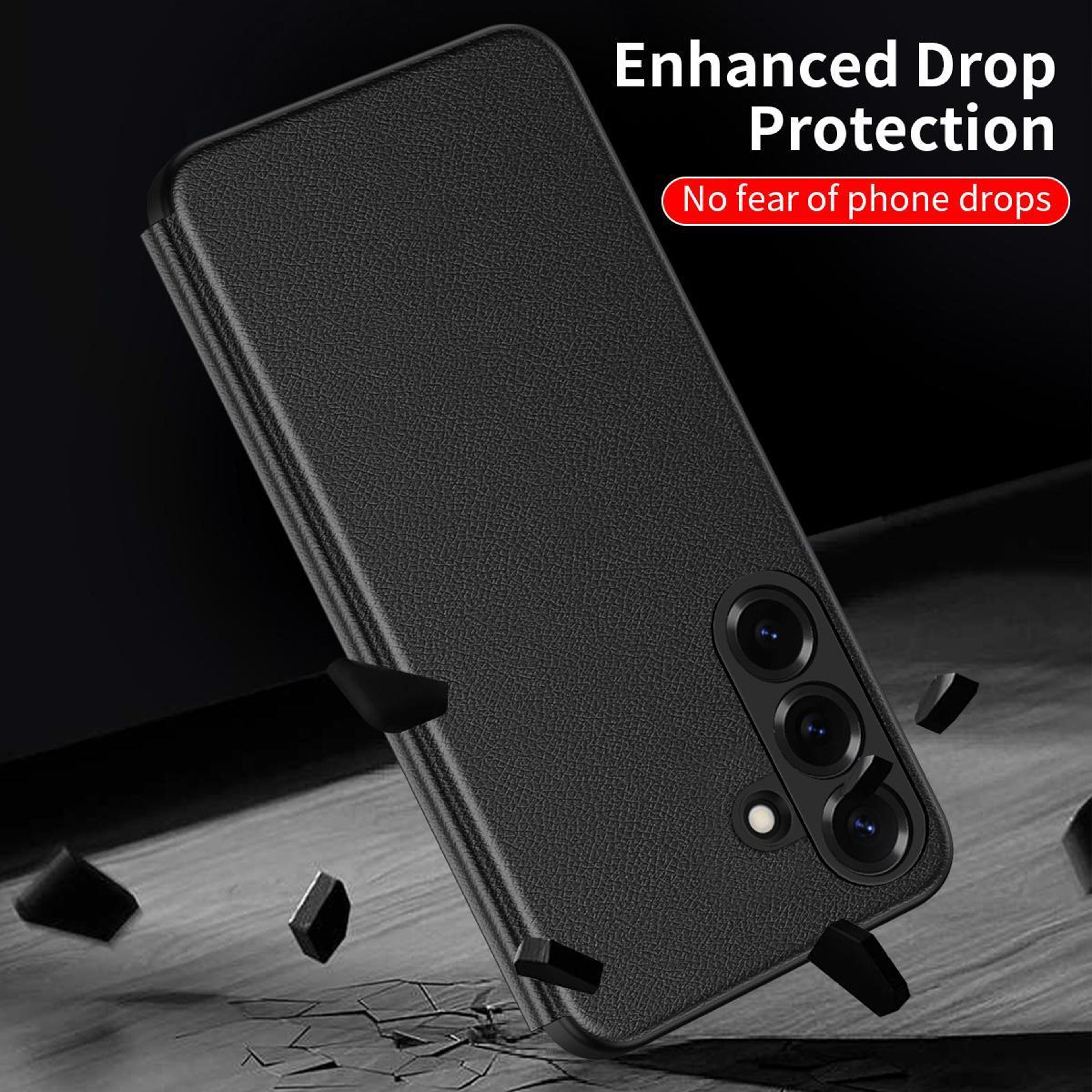 Galaxy A27 5G Smart View Leather Phone Case With Clear Window Protective Flip Cover 4
