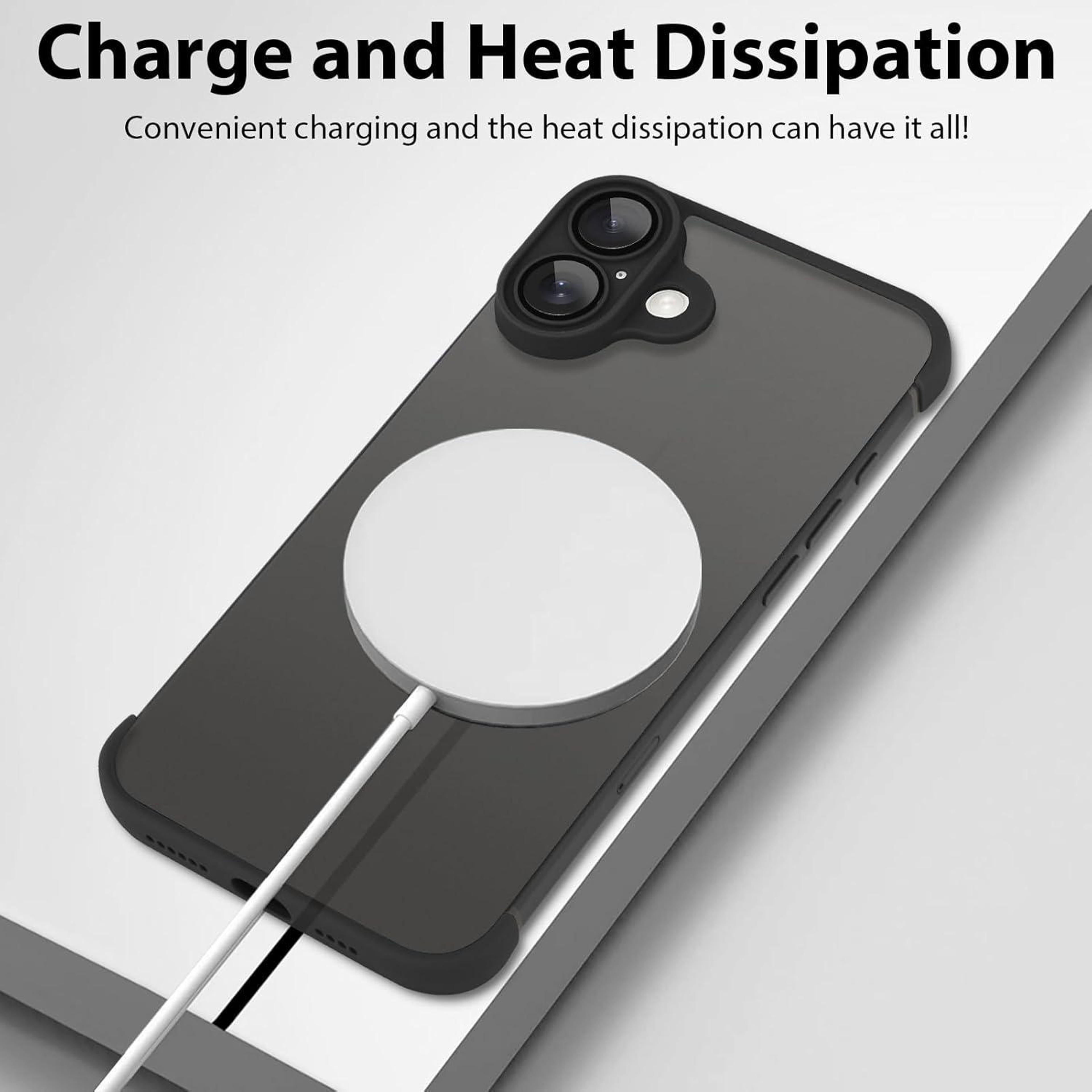 Ultra Thin Frameless IPhone 16 Pro Case With Airbag Corners  Camera Lens Protector 3