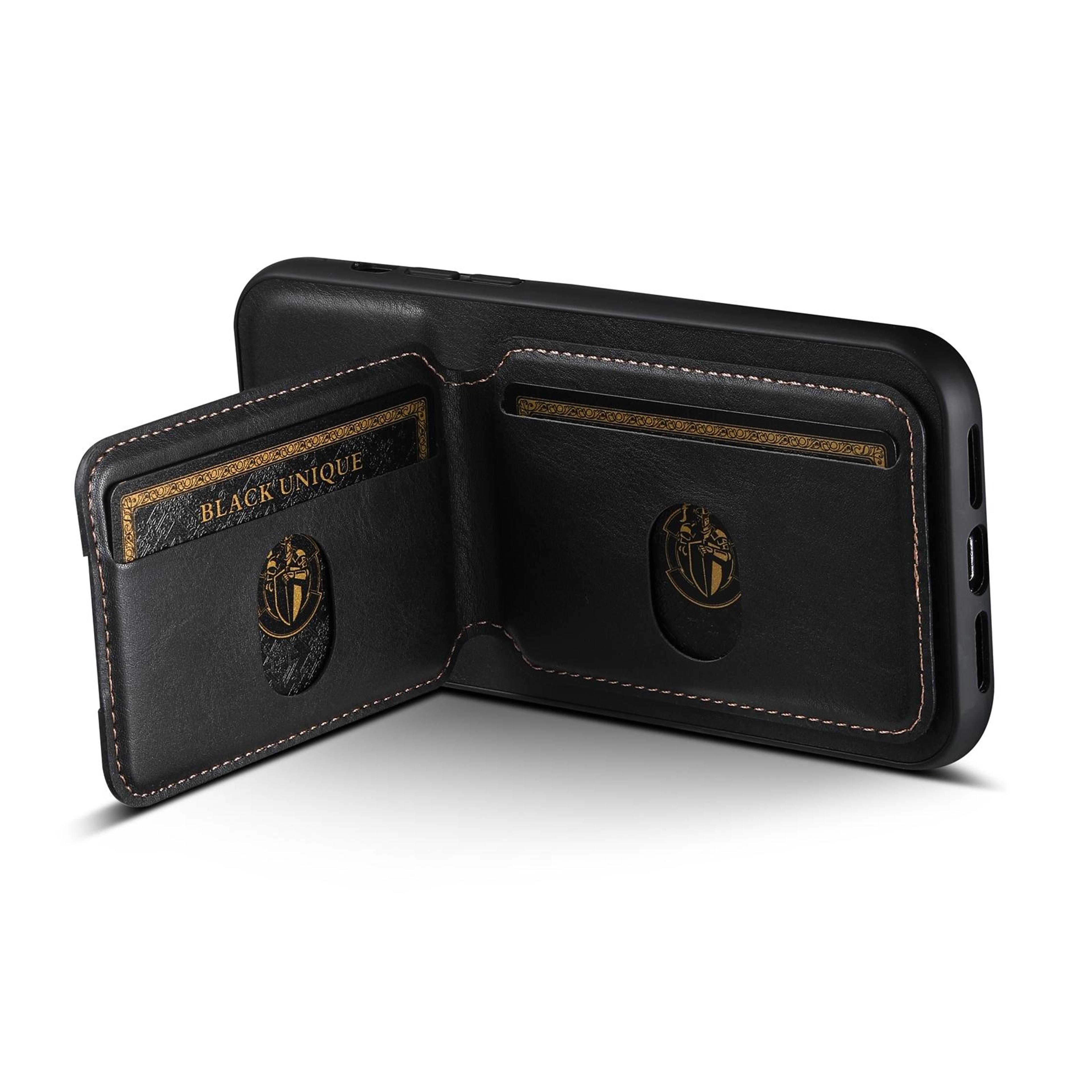 Suteni Leather Wallet Stand Case For IPhone 15 Pro Max With Card Holder Shockproof Cover 3