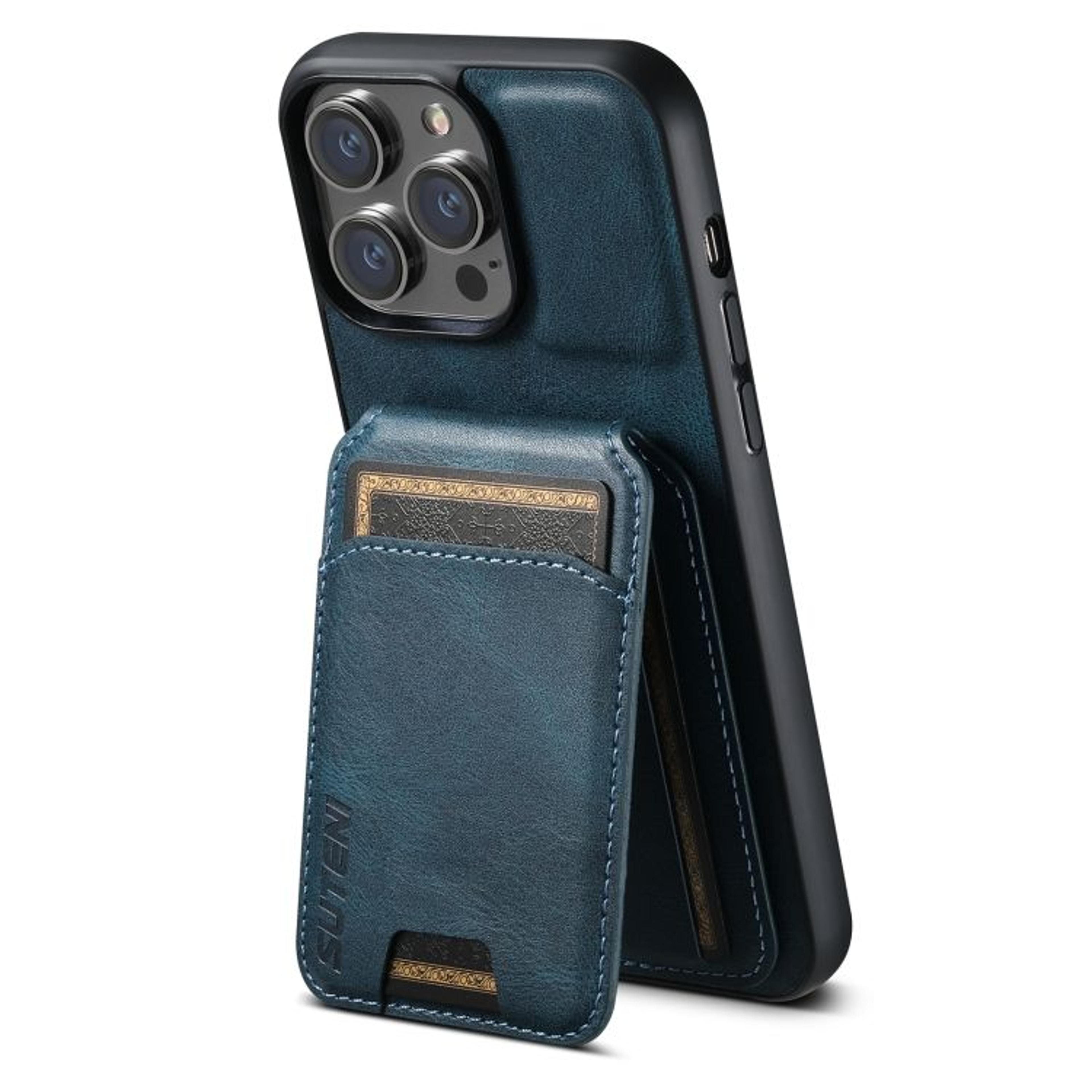 Suteni Leather Wallet Stand Case For IPhone 15 Pro Max With Card Holder Shockproof Cover 8