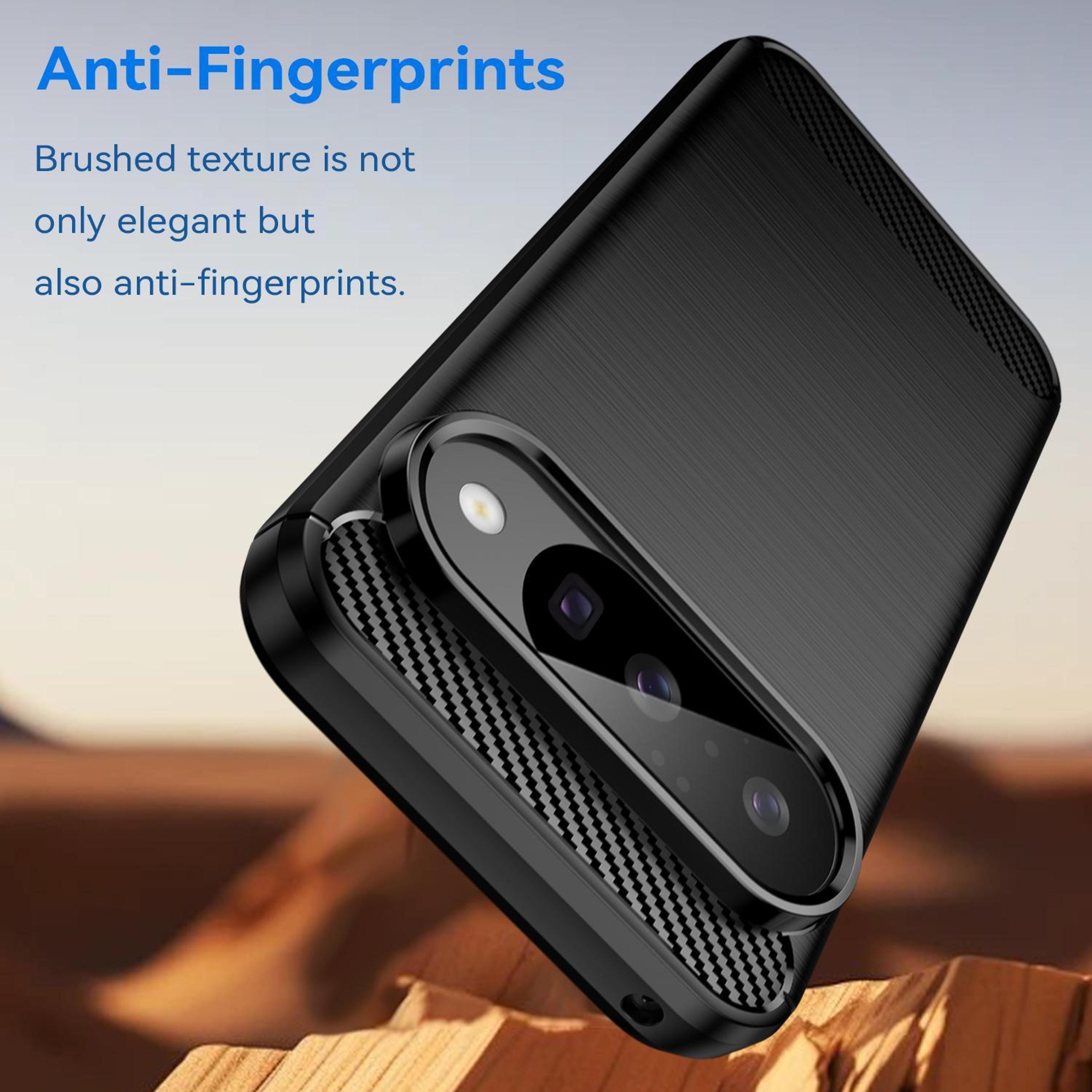Carbon Fiber Brushed Google Pixel 10 Pro Case Slim Shockproof TPU Phone Case 2