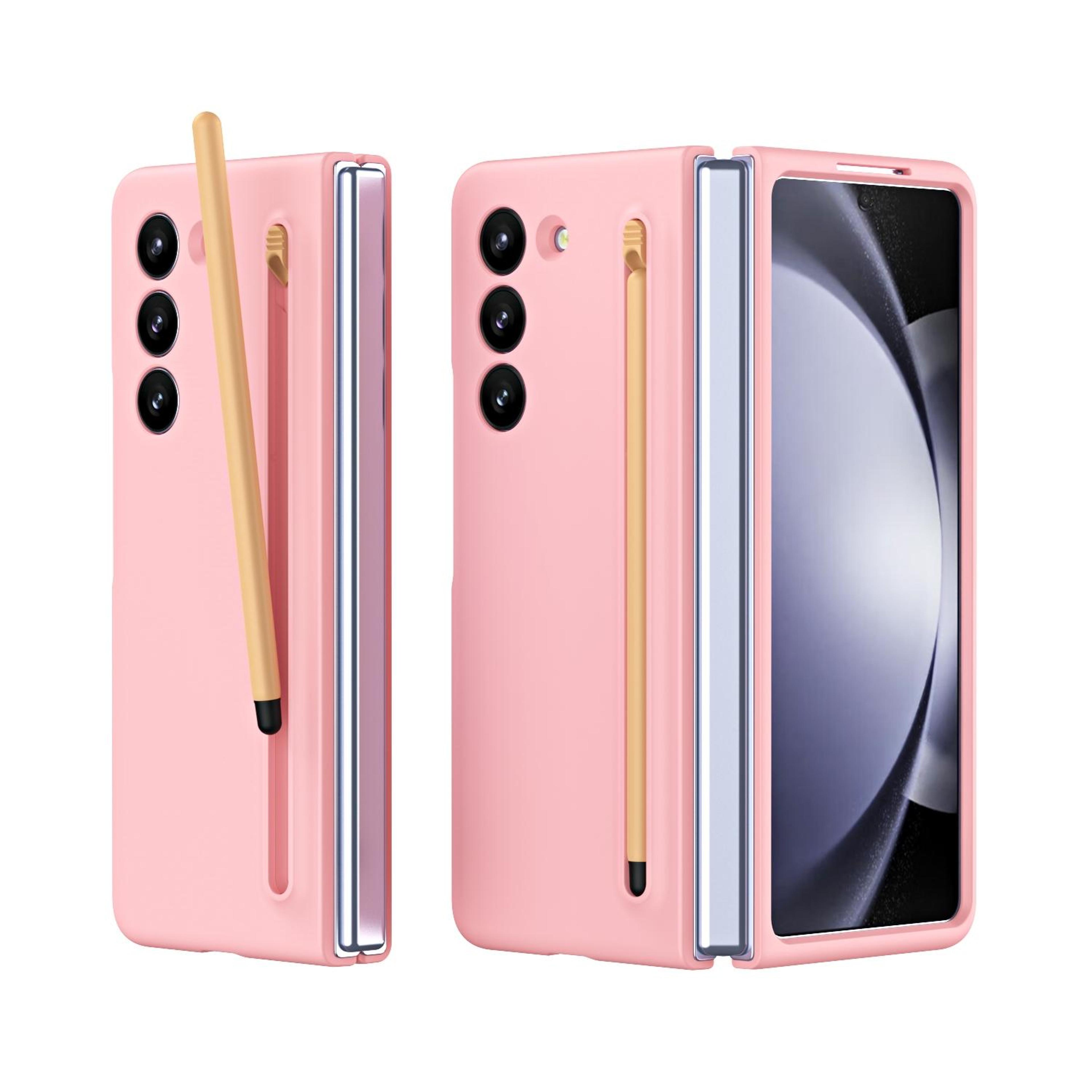 Galaxy Z Fold5 Shockproof Phone Case Skin Feel Slim Protective Cover With Mirror Finish 0