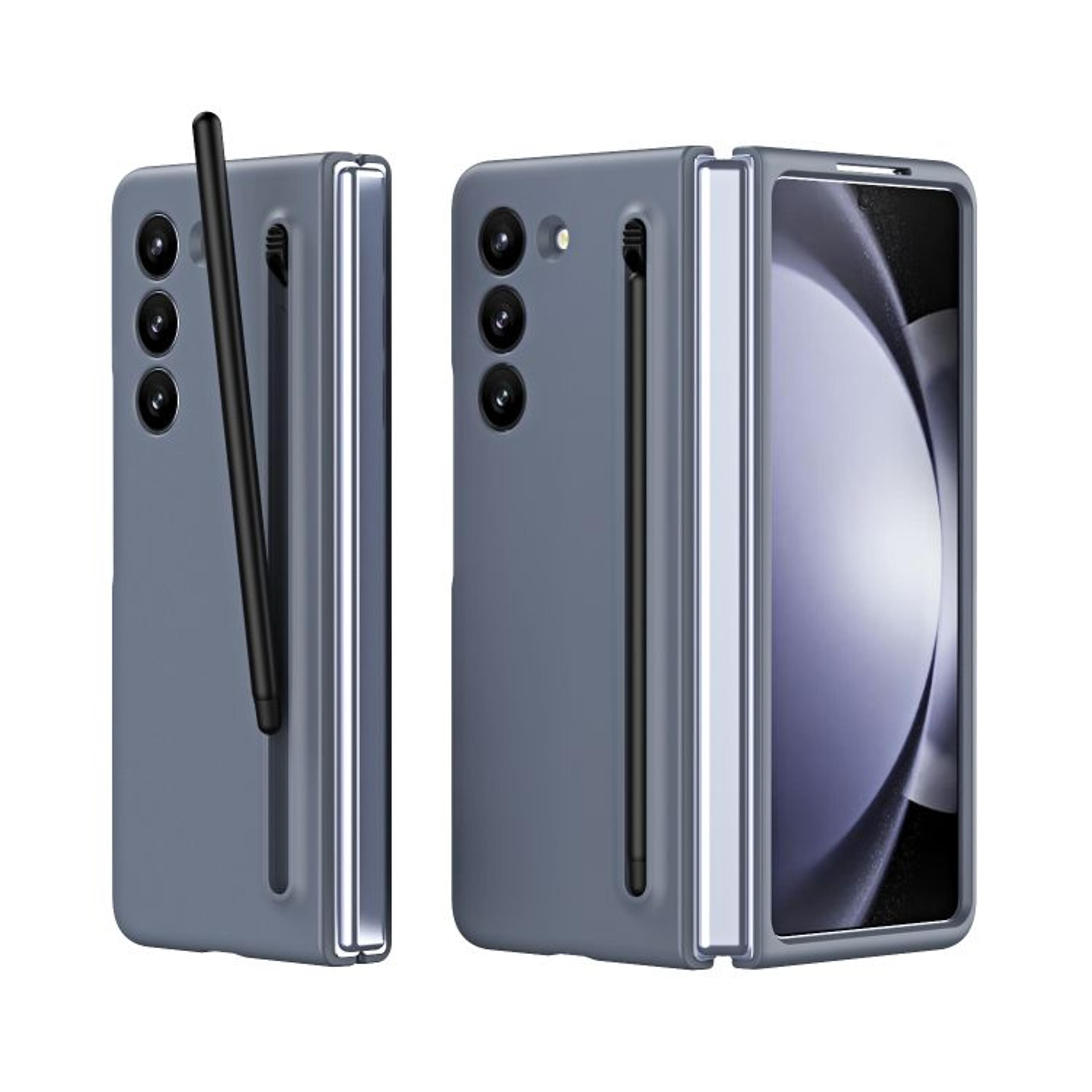 Galaxy Z Fold5 Shockproof Phone Case Skin Feel Slim Protective Cover With Mirror Finish 10