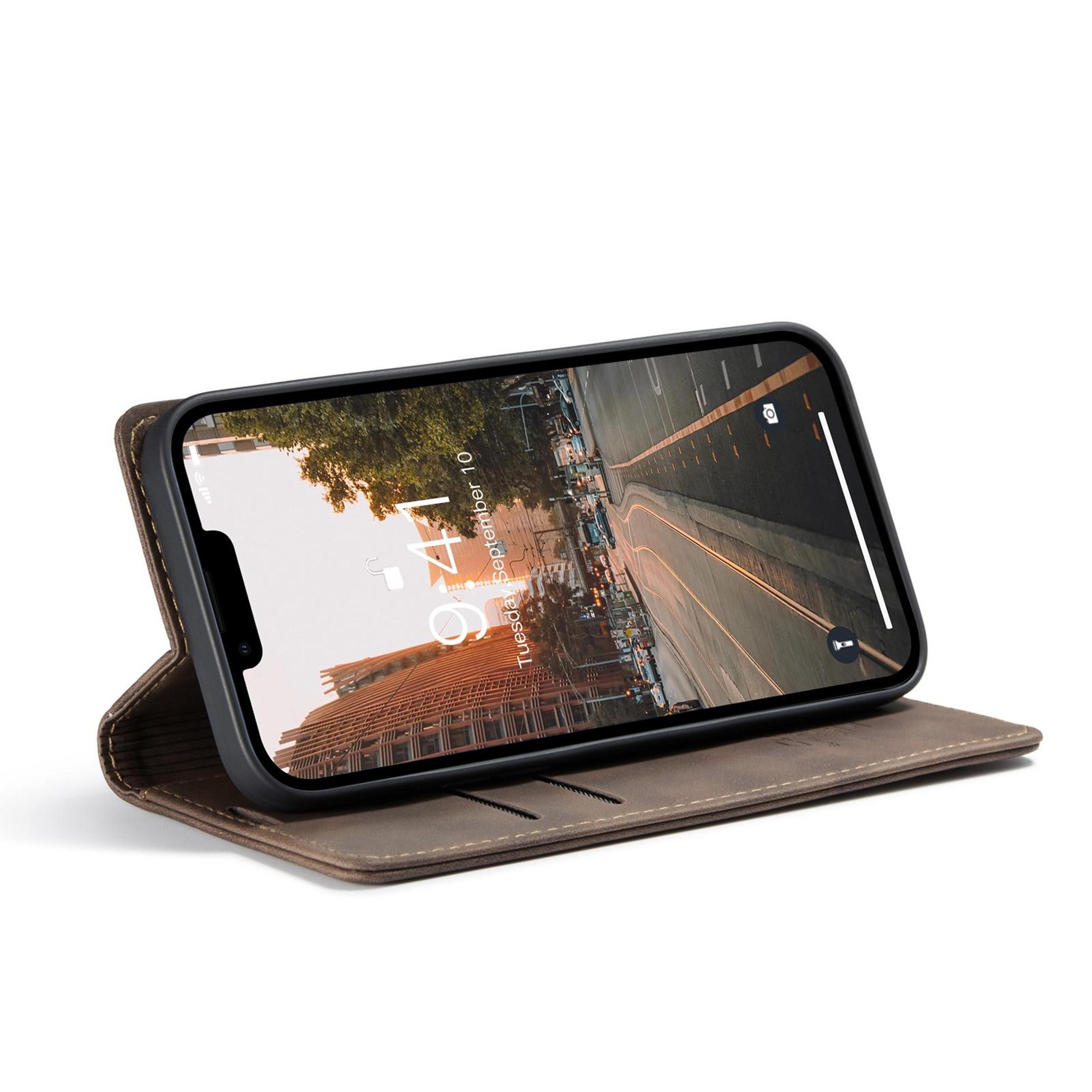 CaseMe Wallet Flip Leather Case For IPhone 15 Plus With Card Holder Stand  Magnetic Protection 4