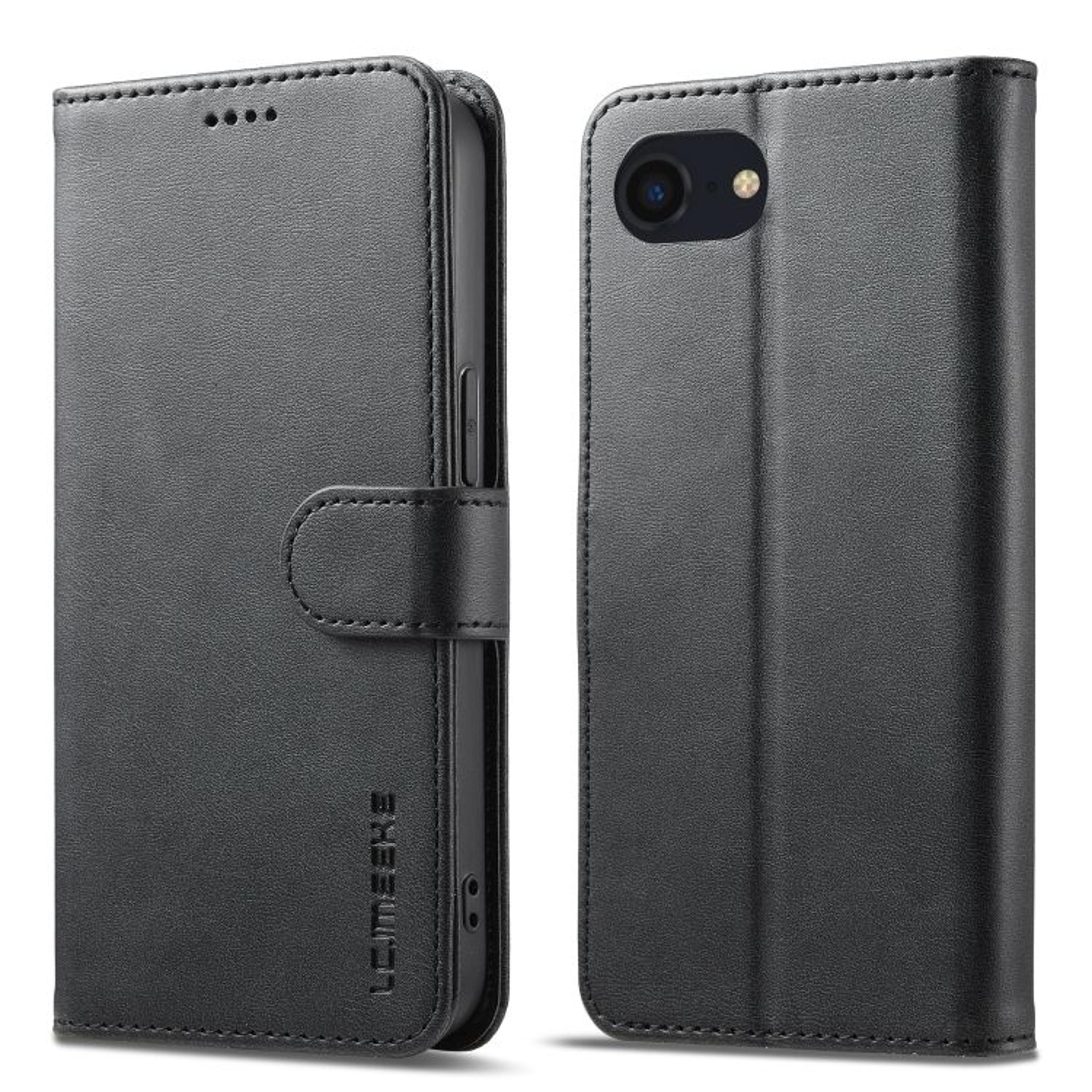 LCIMEEKE Leather Wallet Case For IPhone 16e  IPhone 17e With Stand  Card Holder 7