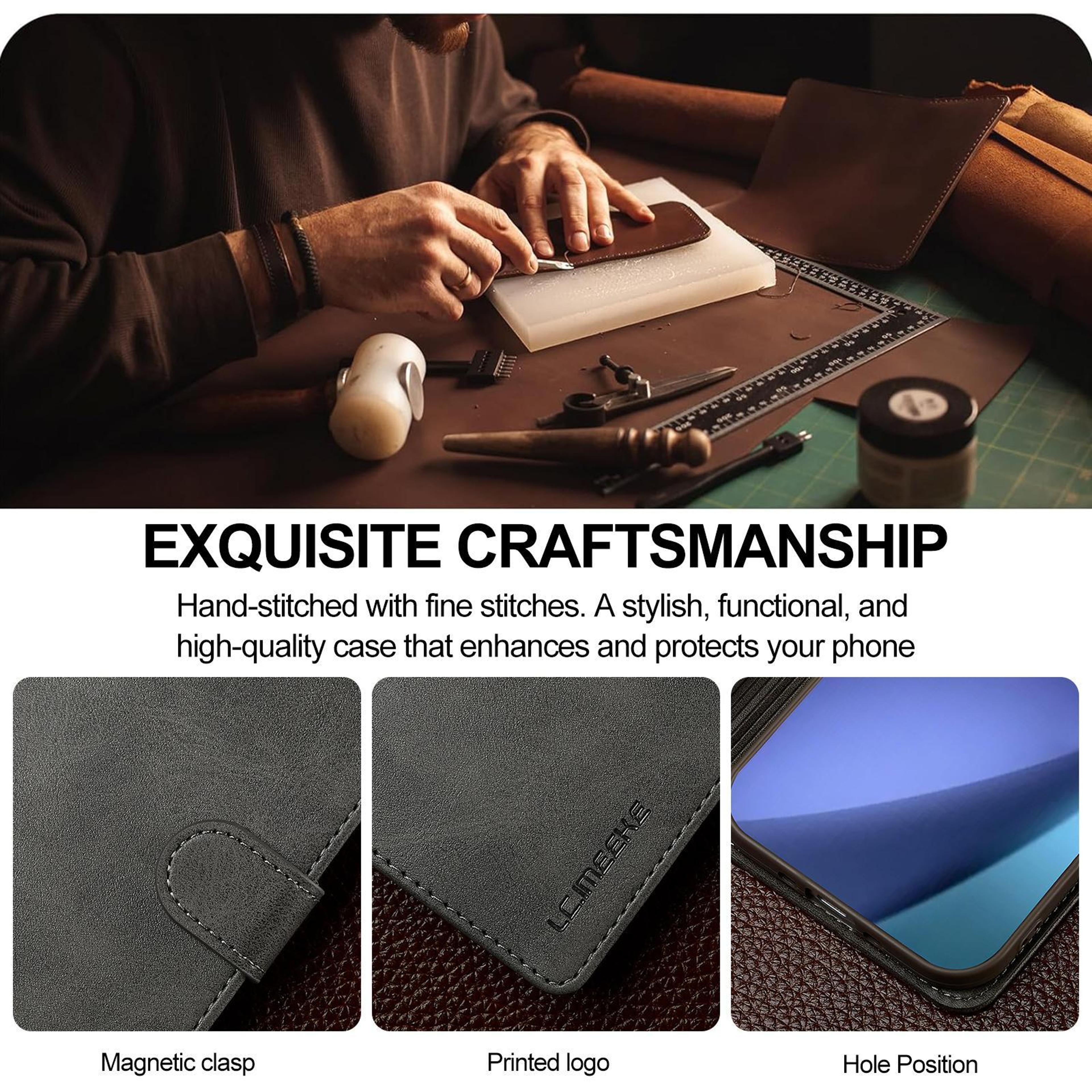 LCIMEEKE Leather Wallet Case With Stand  Card Holder For IPhone Air Flip Cover 4