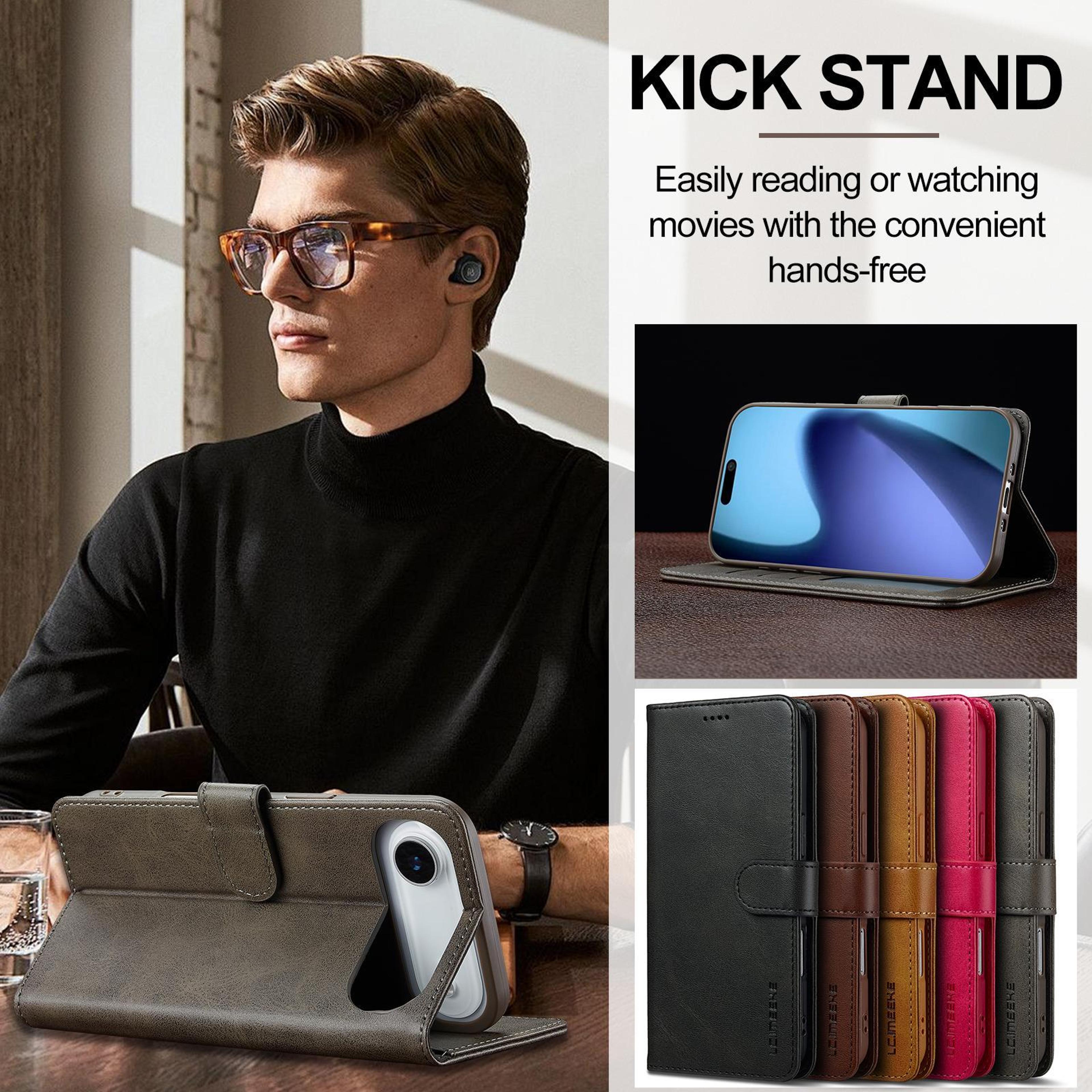 LCIMEEKE Leather Wallet Case With Stand  Card Holder For IPhone Air Flip Cover 6