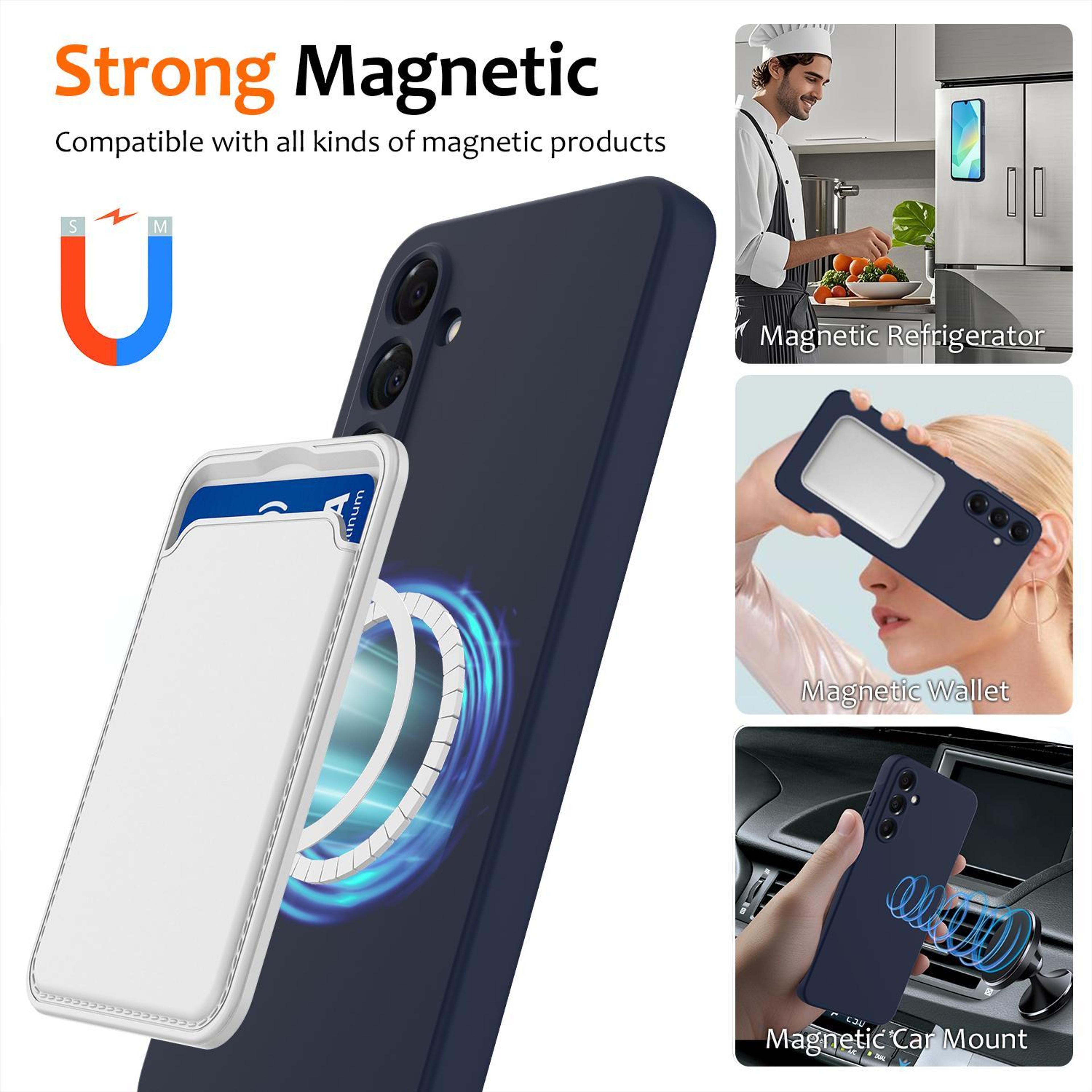 Galaxy A27 5G MagSafe Case Shockproof Silicone Magnetic Protective Cover With Microfiber Lining 2