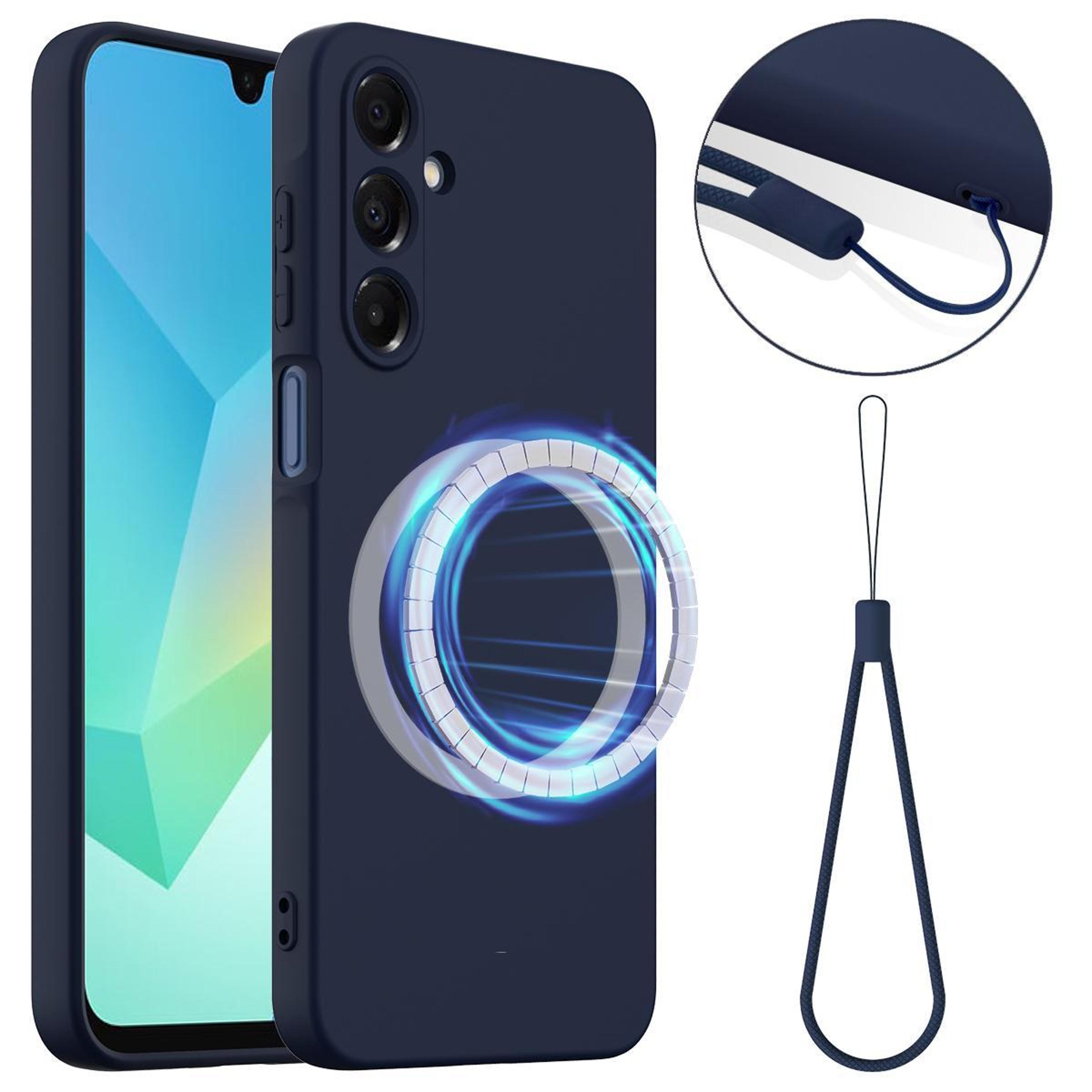 MagSafe Shockproof Silicone Phone Case For Samsung Galaxy A26 5G With Microfiber Lining 0