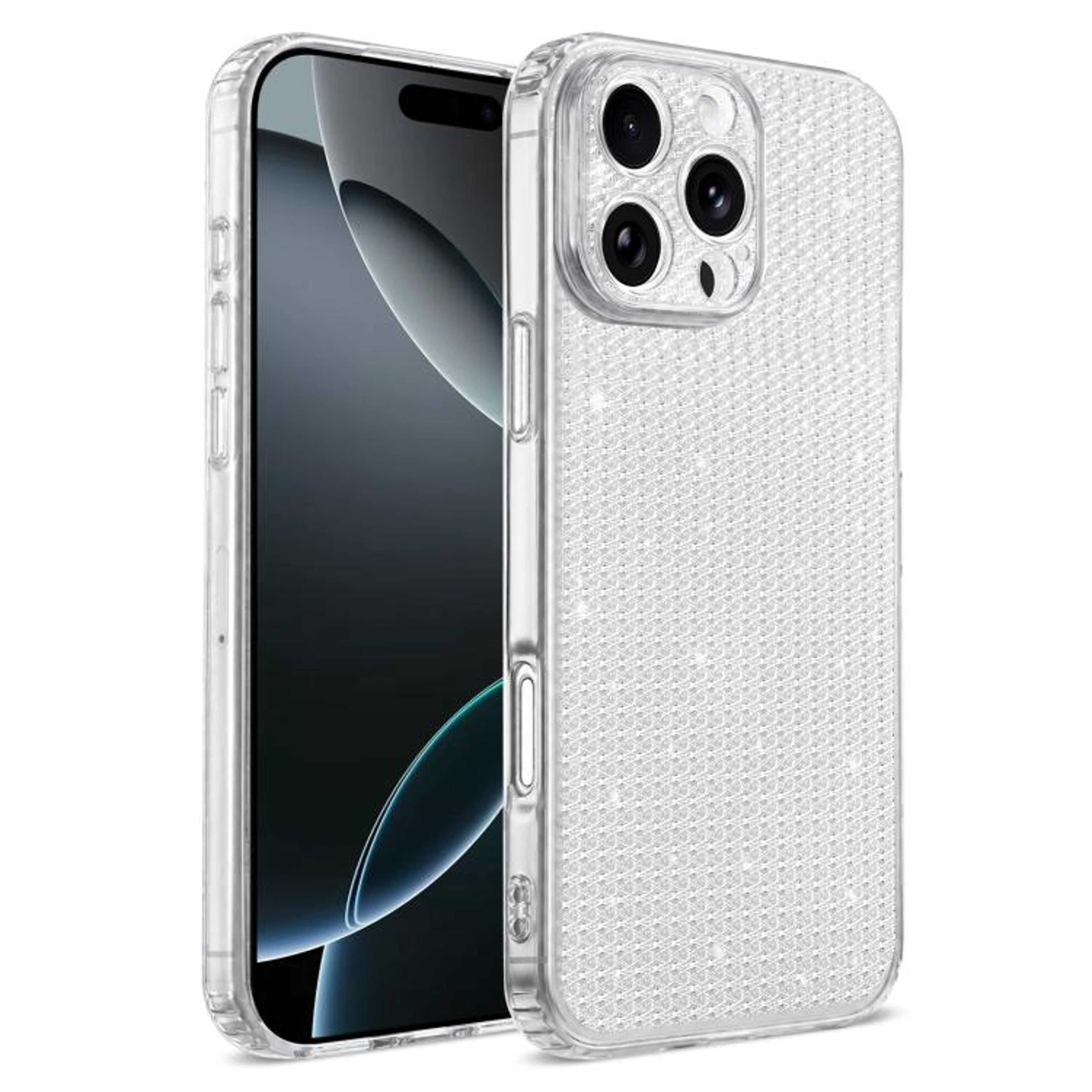 Luxury IPhone 16 Pro Glitter Case With Diamond Crystal Design  Airbag Shockproof Protection 6