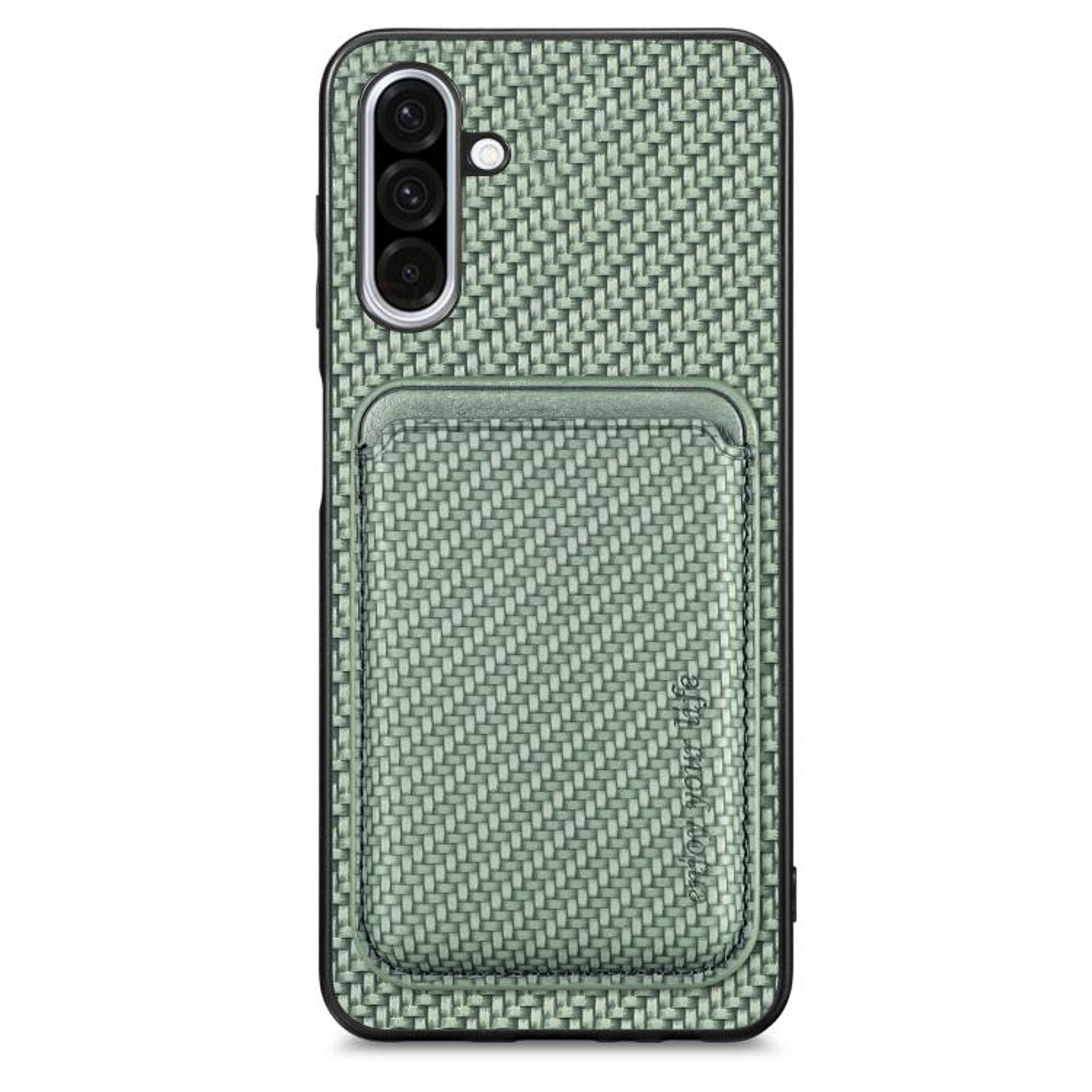 Samsung Galaxy A36 5G MagSafe Phone Case With Magnetic Card Holder  Carbon Fiber Leather Protection 11