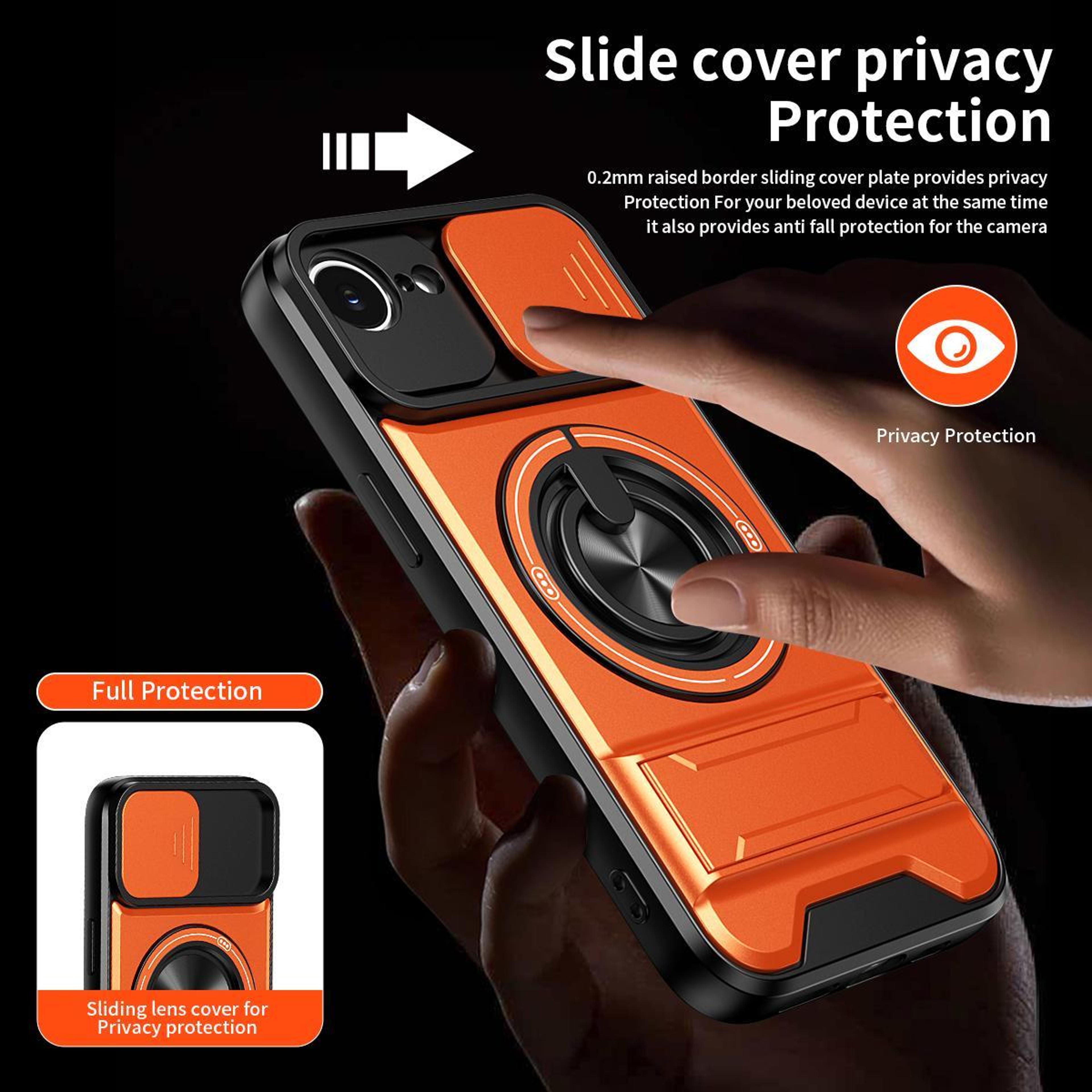 Magnetic Shockproof IPhone 17e  16 E Case With Sliding Lens Cover Kickstand  MagSafe Compatible 9