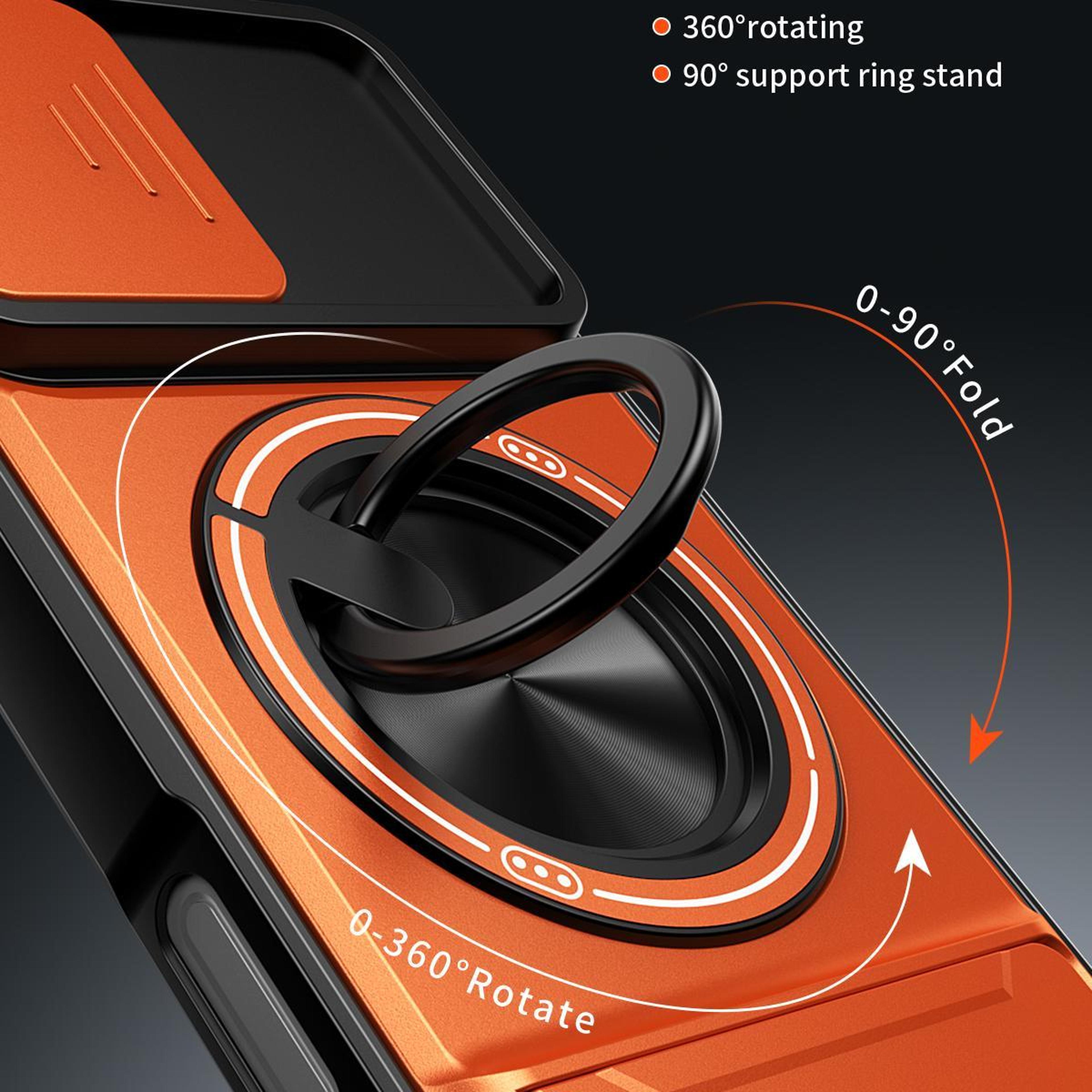 IPhone 17 Magnetic Shockproof Case With Sliding Camera Lens Cover  Kickstand 4