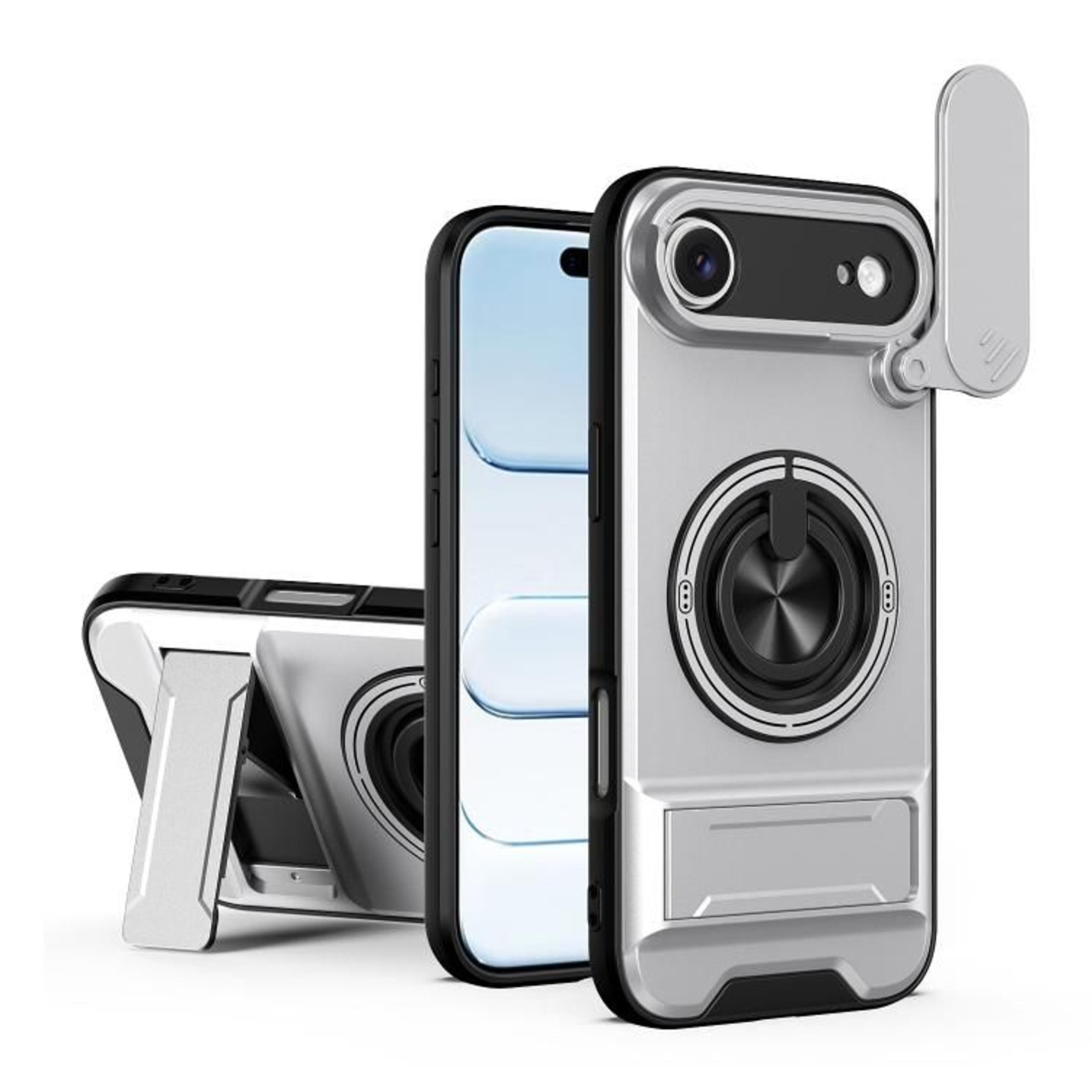 MagSafe Compatible IPhone Air Case With Sliding Camera Cover  Kickstand Shockproof Protective Case 10