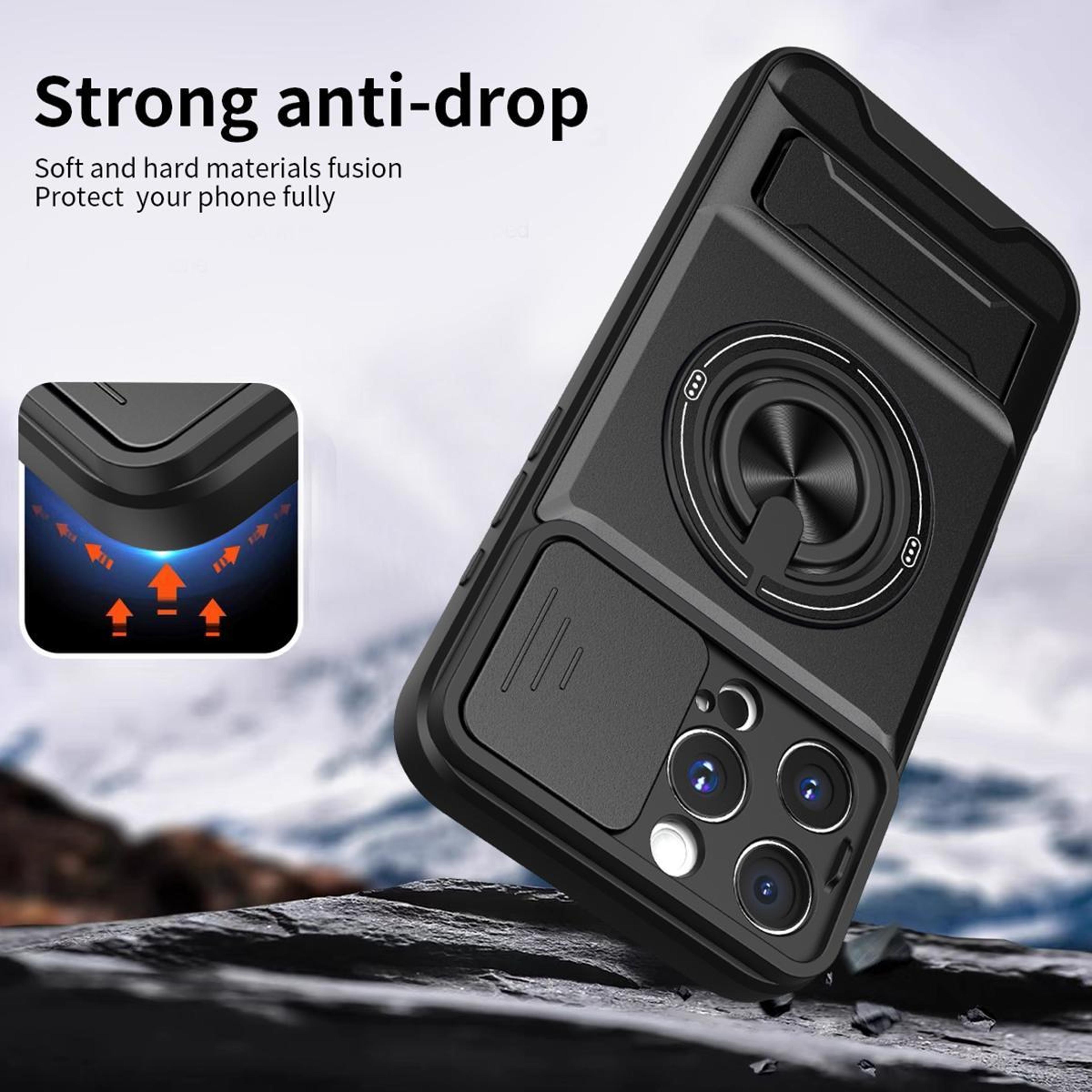 IPhone 16 Pro Max Magnetic Shockproof Case With Sliding Camera Lens Cover  Kickstand 3