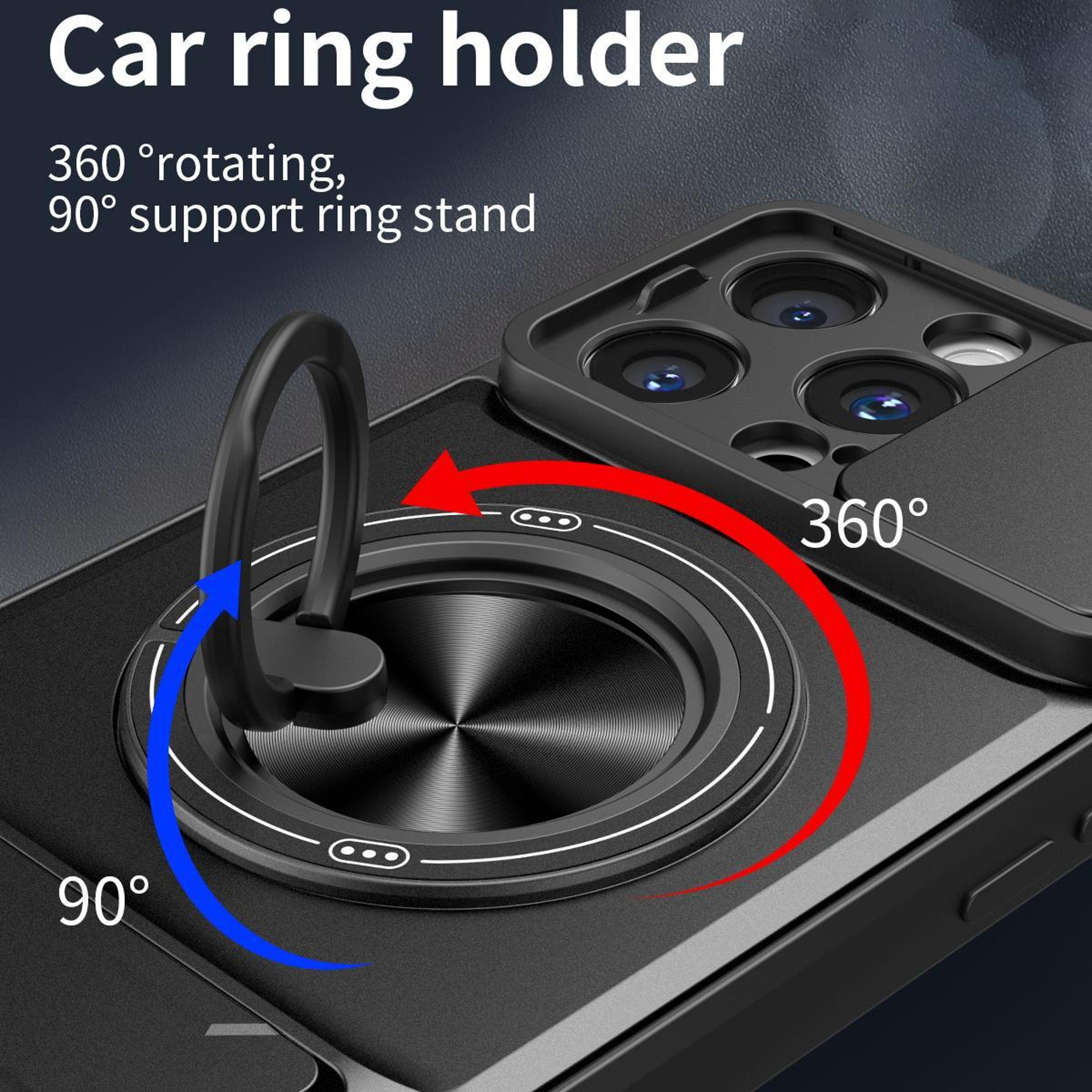 IPhone 16 Pro Max Magnetic Shockproof Case With Sliding Camera Lens Cover  Kickstand 4