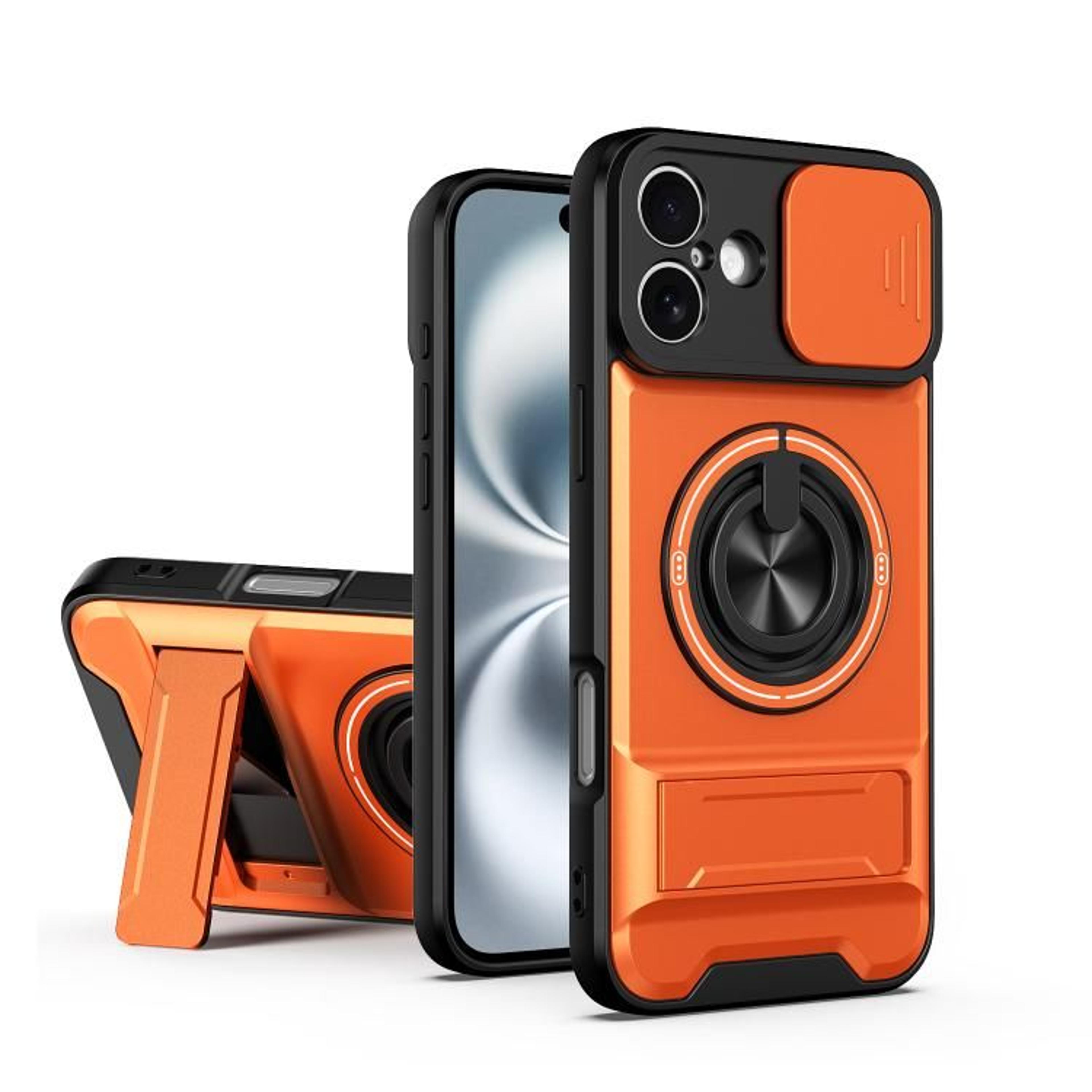IPhone 16 Magnetic Case With Sliding Camera Cover Kickstand  Shockproof Protection 11