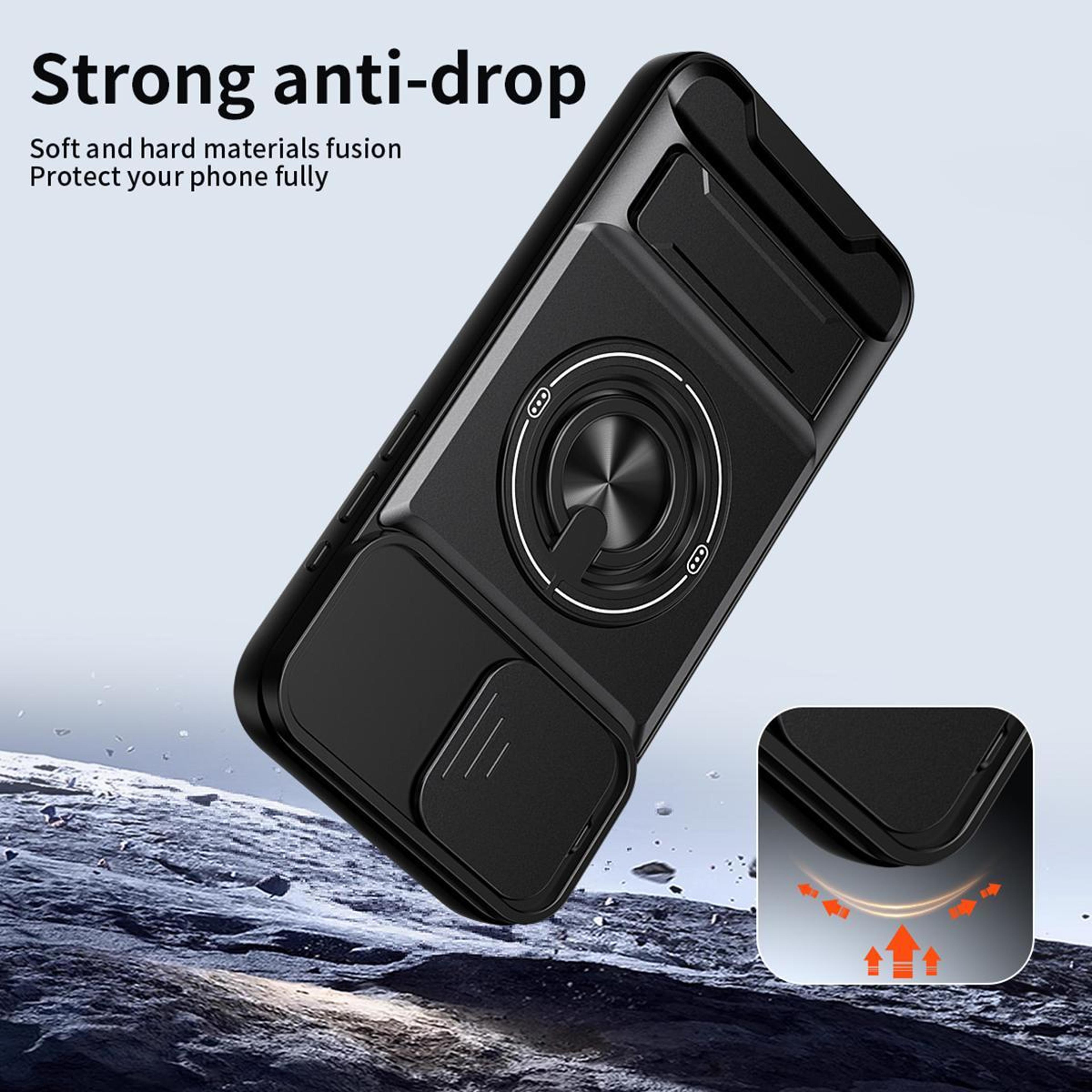 MagSafe Compatible IPhone 15 Pro Max Case With Sliding Camera Lens Cover Kickstand  Shockproof Prot 3