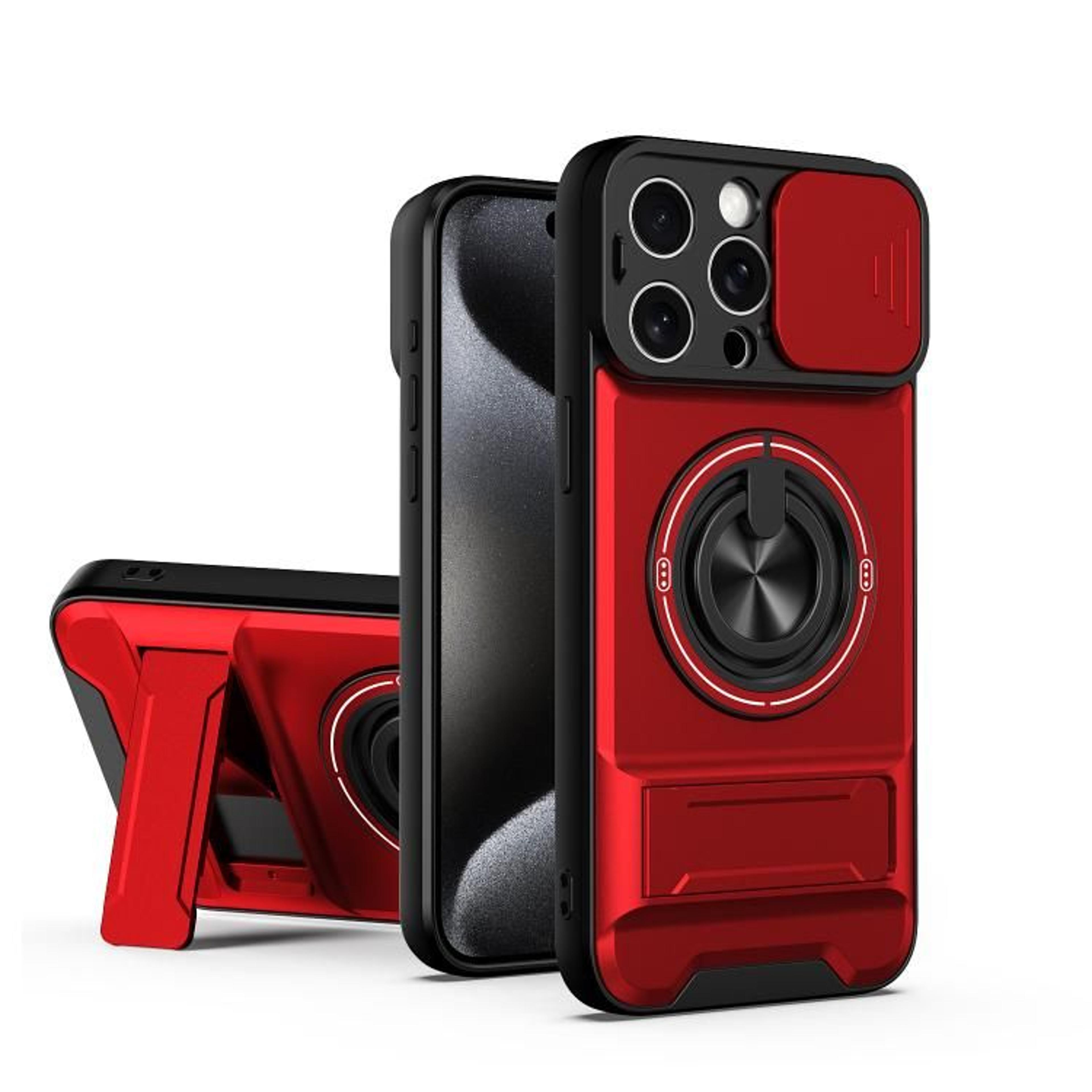 MagSafe Compatible IPhone 15 Pro Max Case With Sliding Camera Lens Cover Kickstand  Shockproof Prot 11