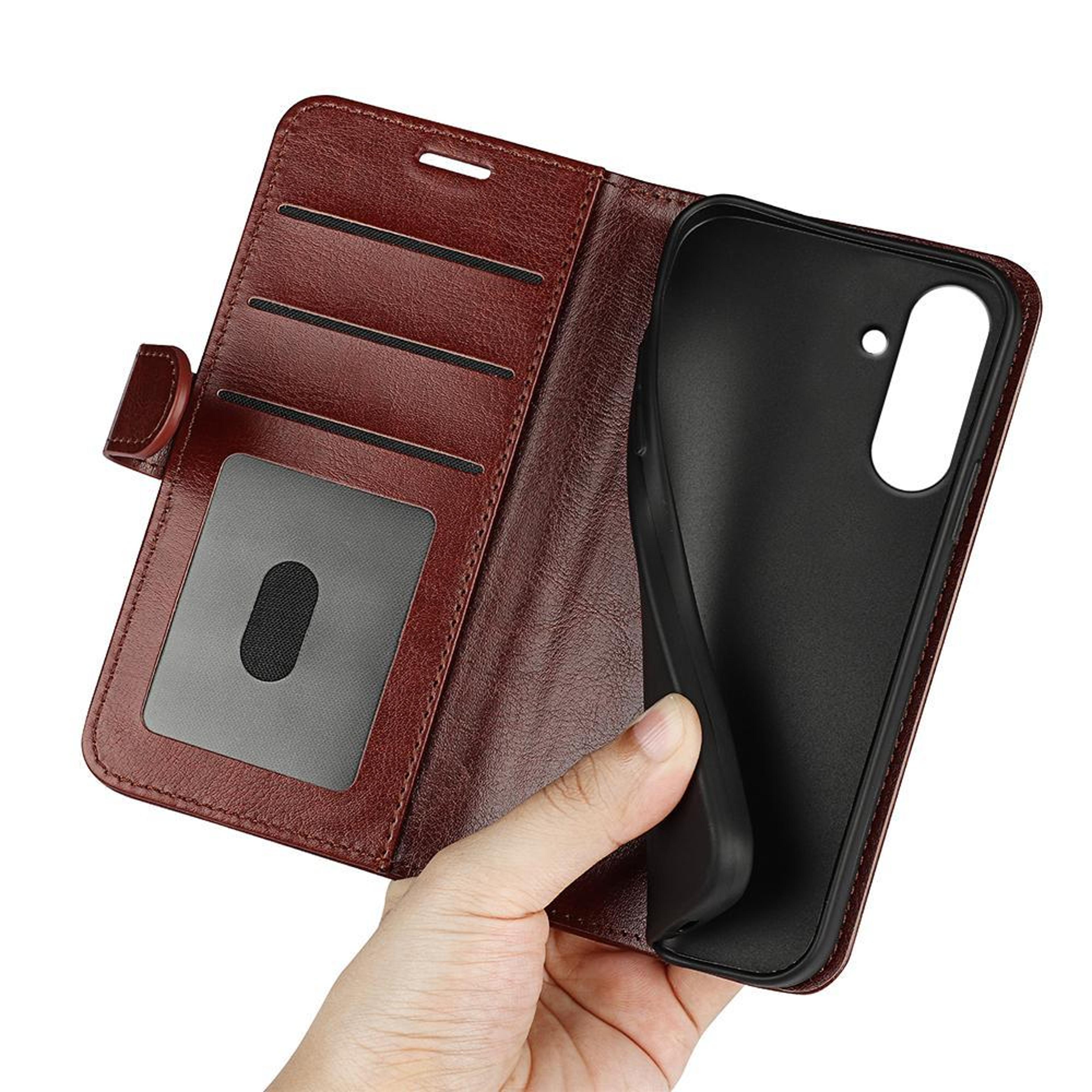 R64 Samsung Galaxy A37 5G Case Wallet Flip Leather Phone Case With Card Holder  Kickstand 5