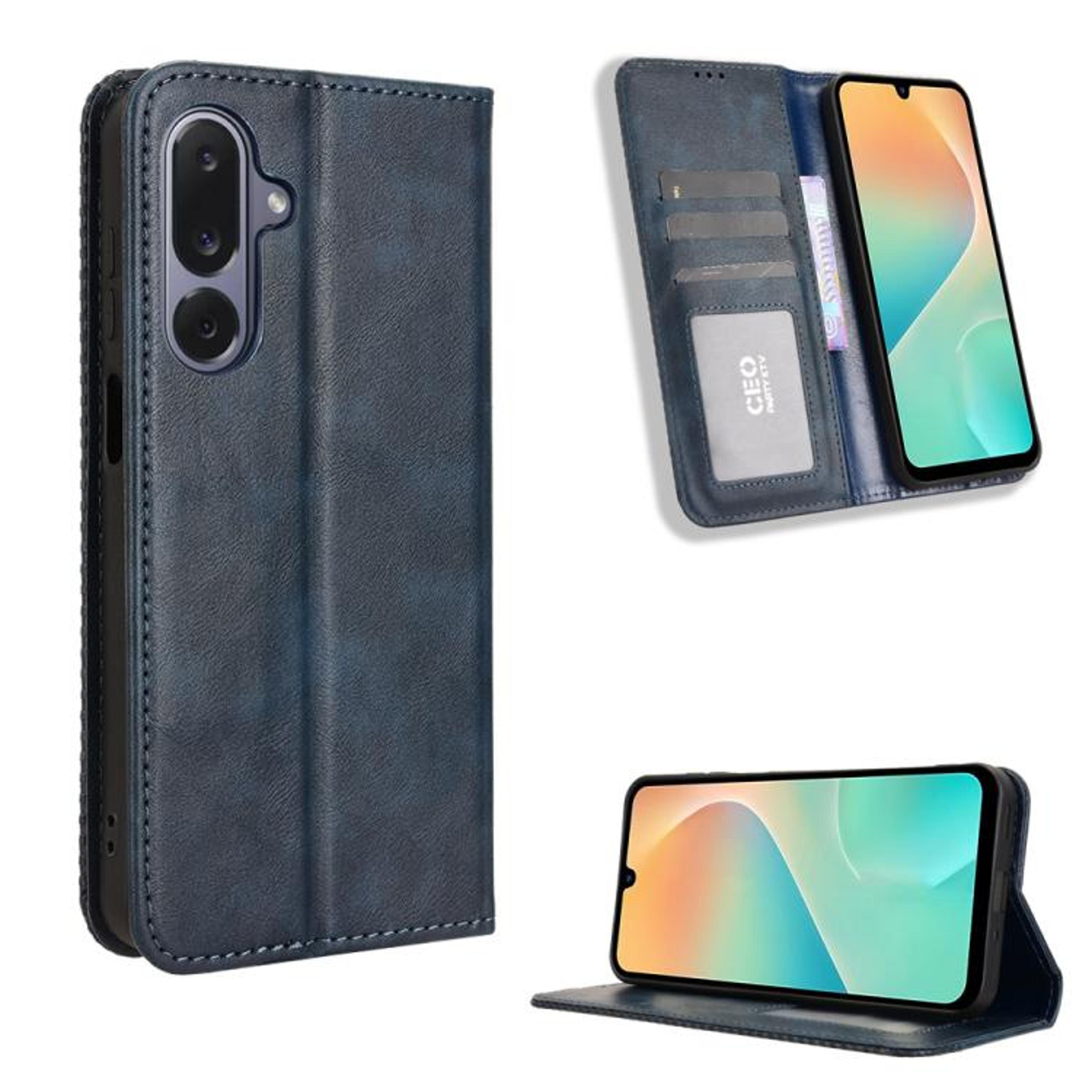 Samsung Galaxy M36 5G Wallet Case With Magnetic Buckle Retro PU Leather Flip Cover  Card Holder 7