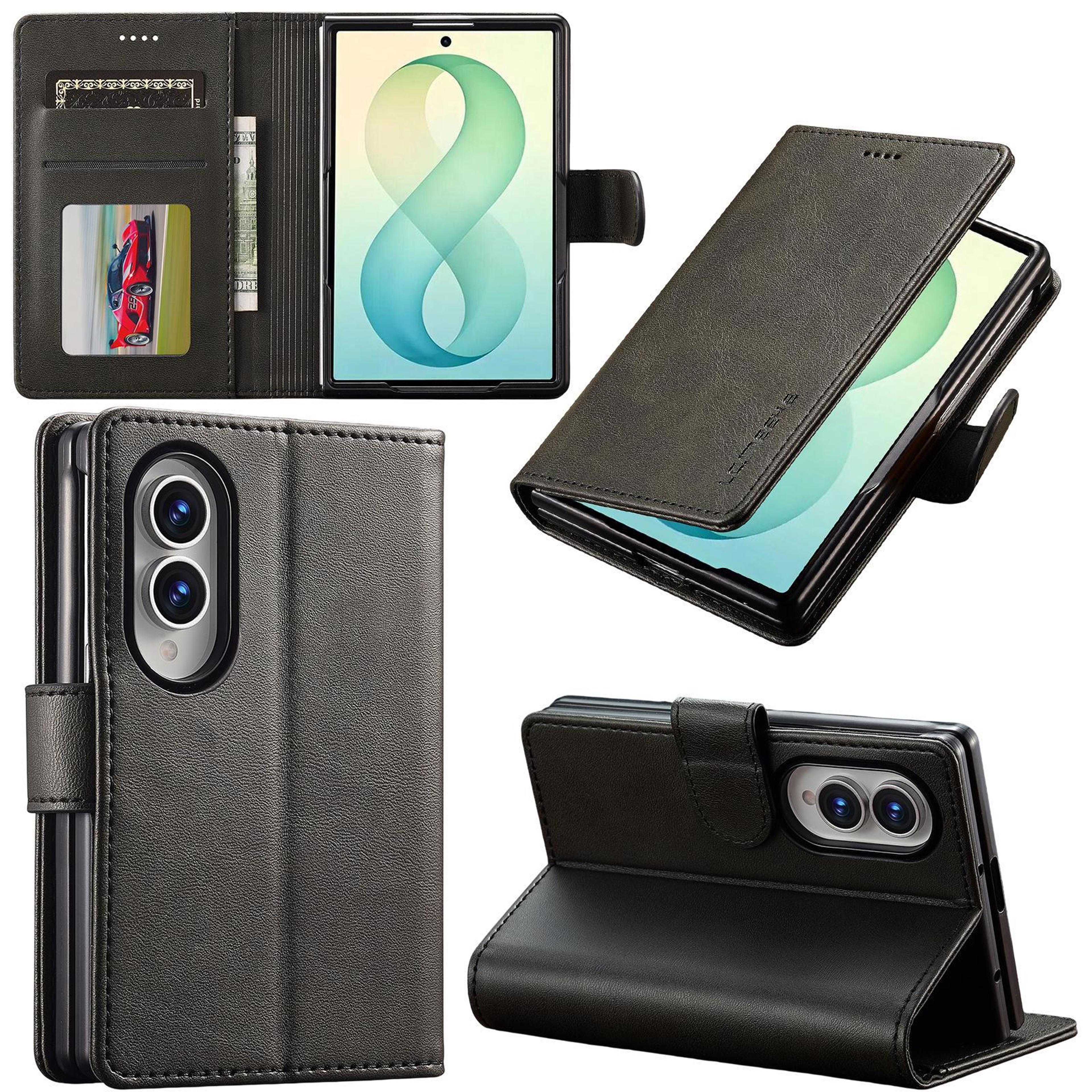 Galaxy Z Fold8 Case Calf Texture Leather Phone Case With Shockproof Protection 0