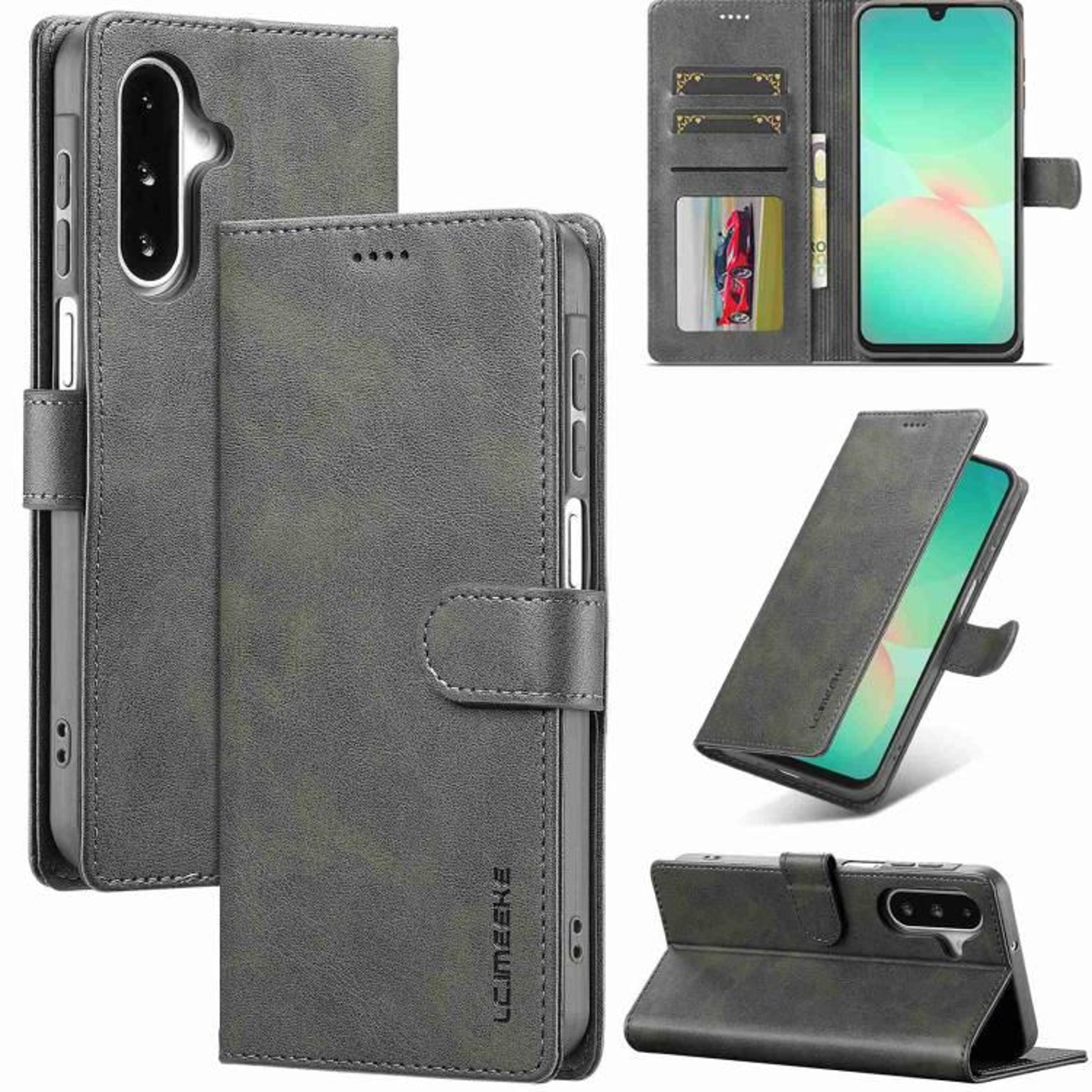 Galaxy A18 5G Leather Wallet Case With Card Holder And Stand 8
