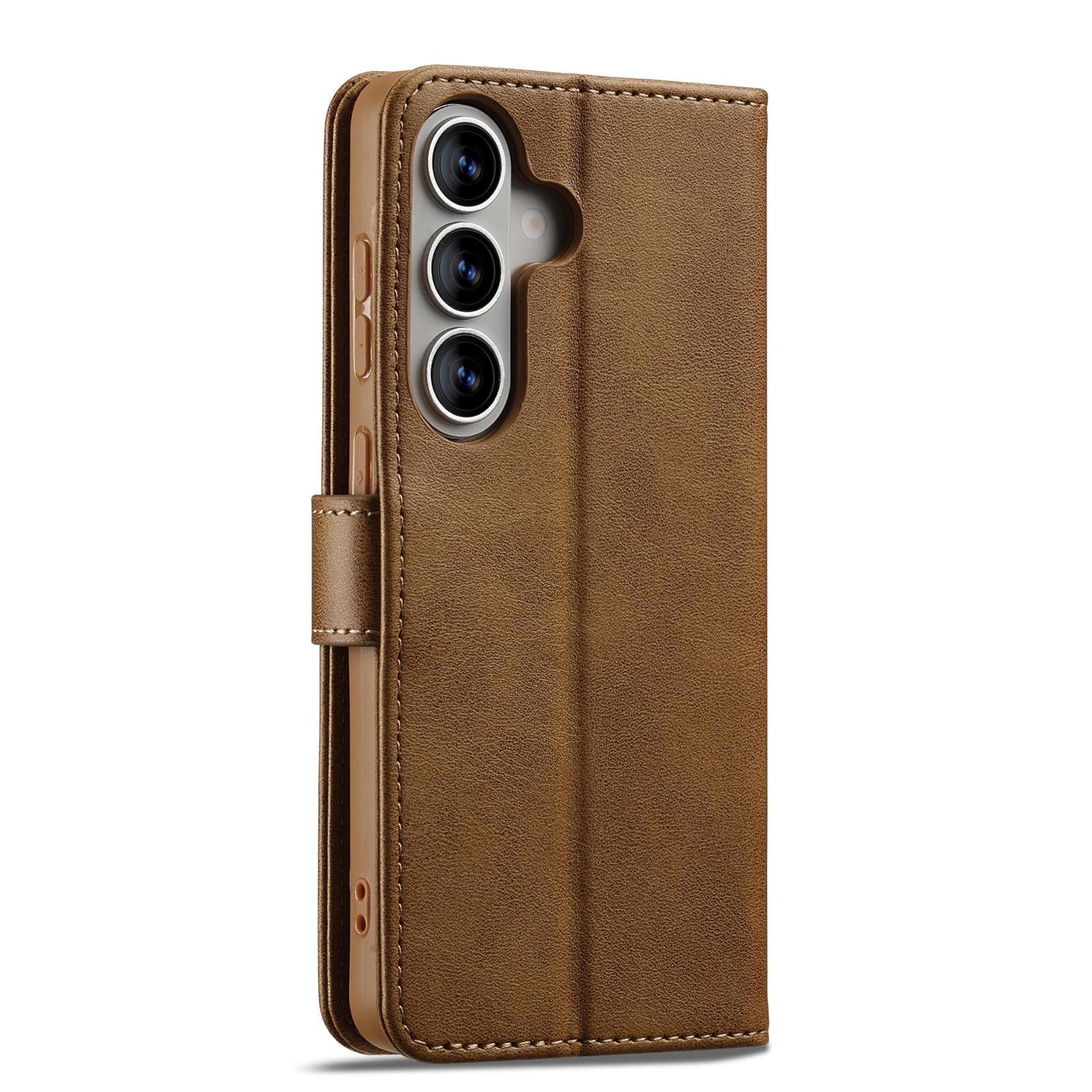 Galaxy S26 Plus Leather Wallet Case With Card Slots And Stand 2