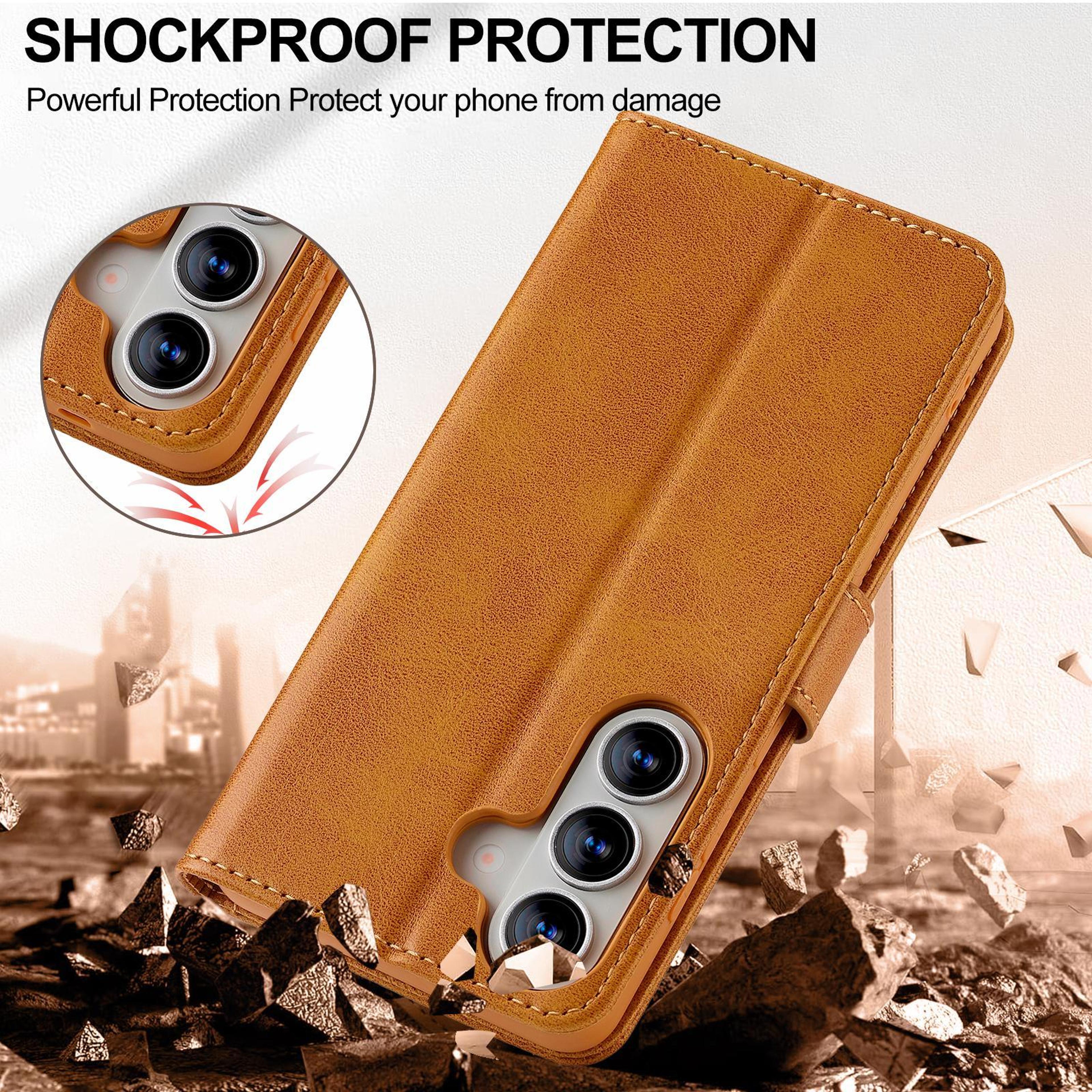 Galaxy S26 Plus Leather Wallet Case With Card Slots And Stand 3
