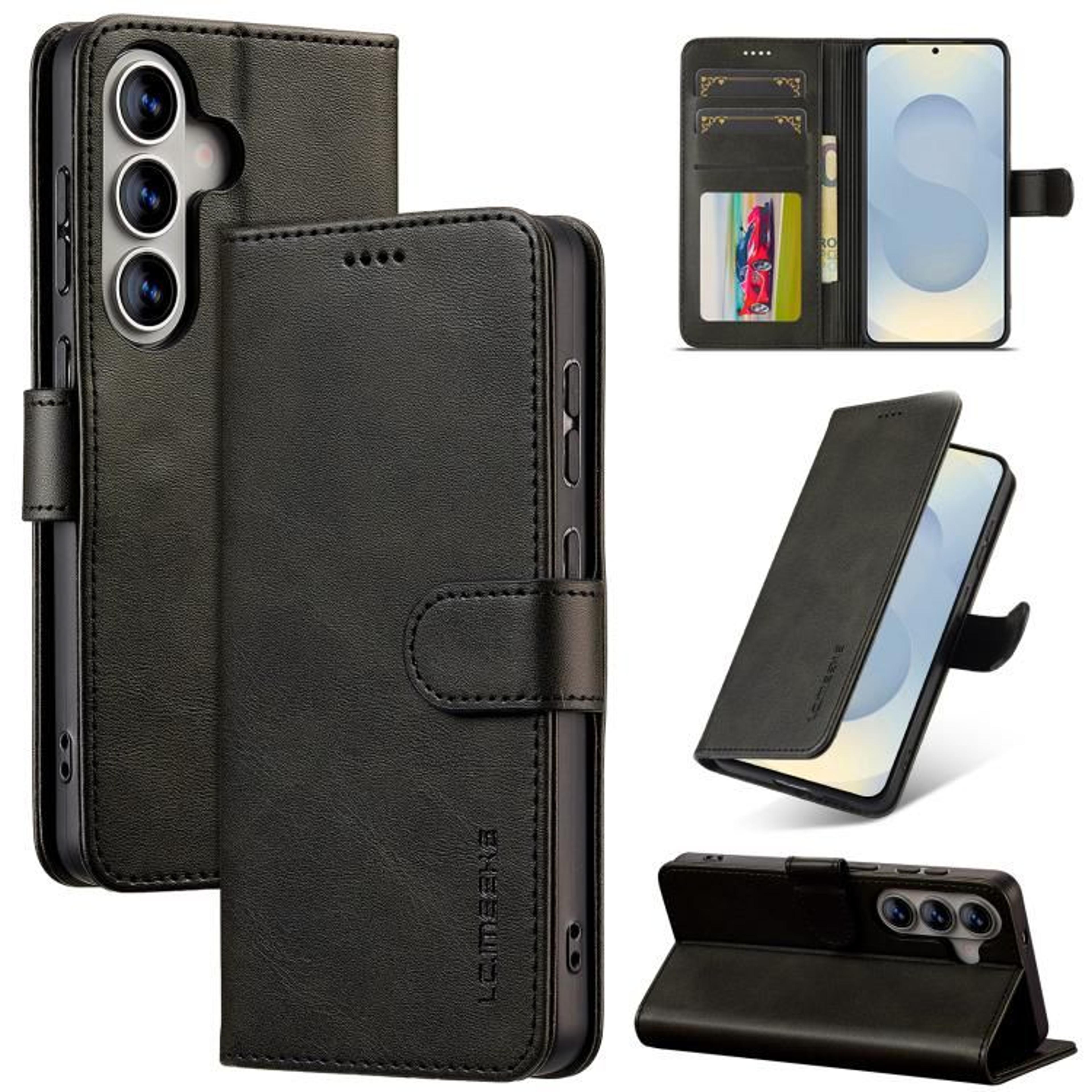 Galaxy S26 Plus Leather Wallet Case With Card Slots And Stand 7