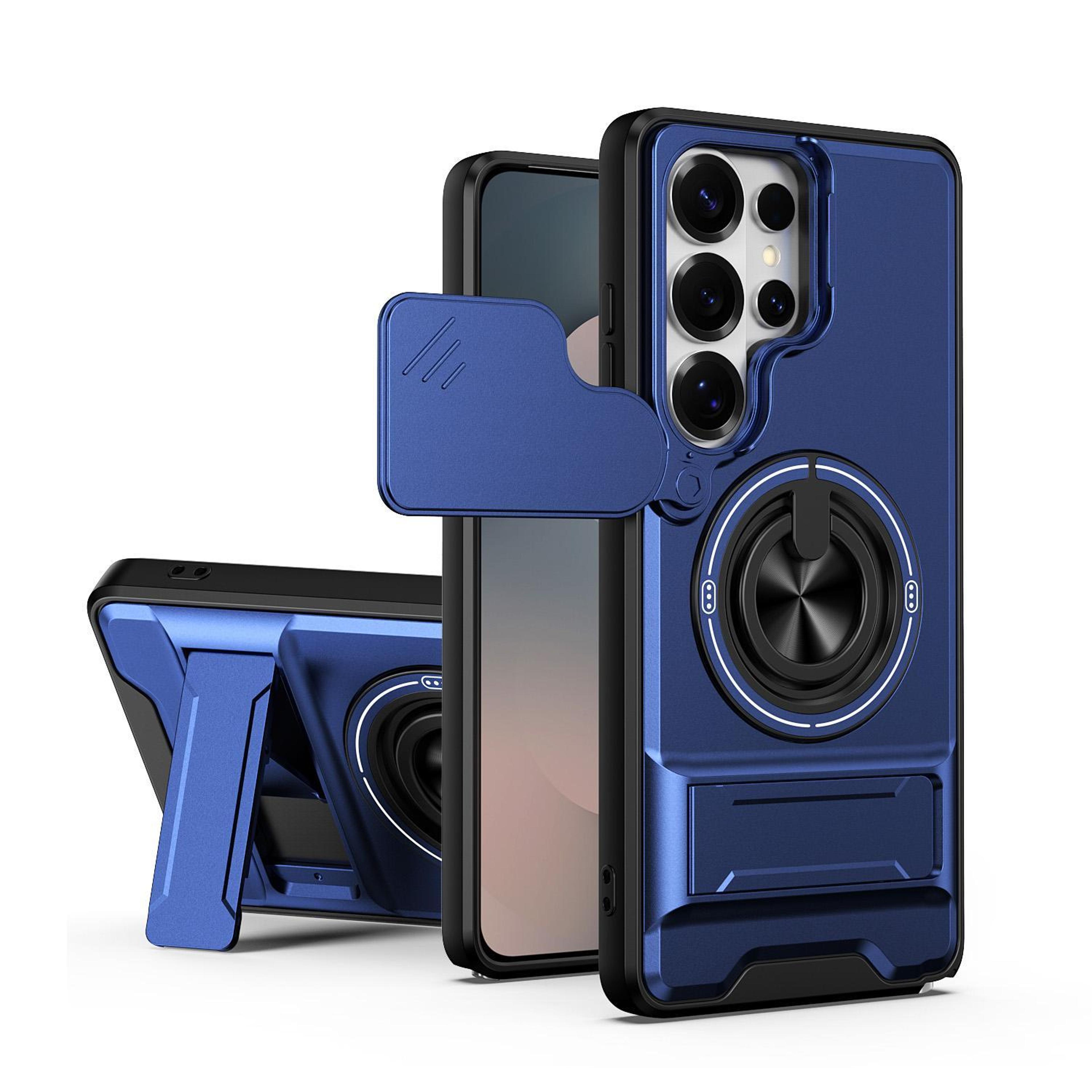 Samsung Series Magnetic Shockproof Case With Sliding Camera Cover And Kickstand 0
