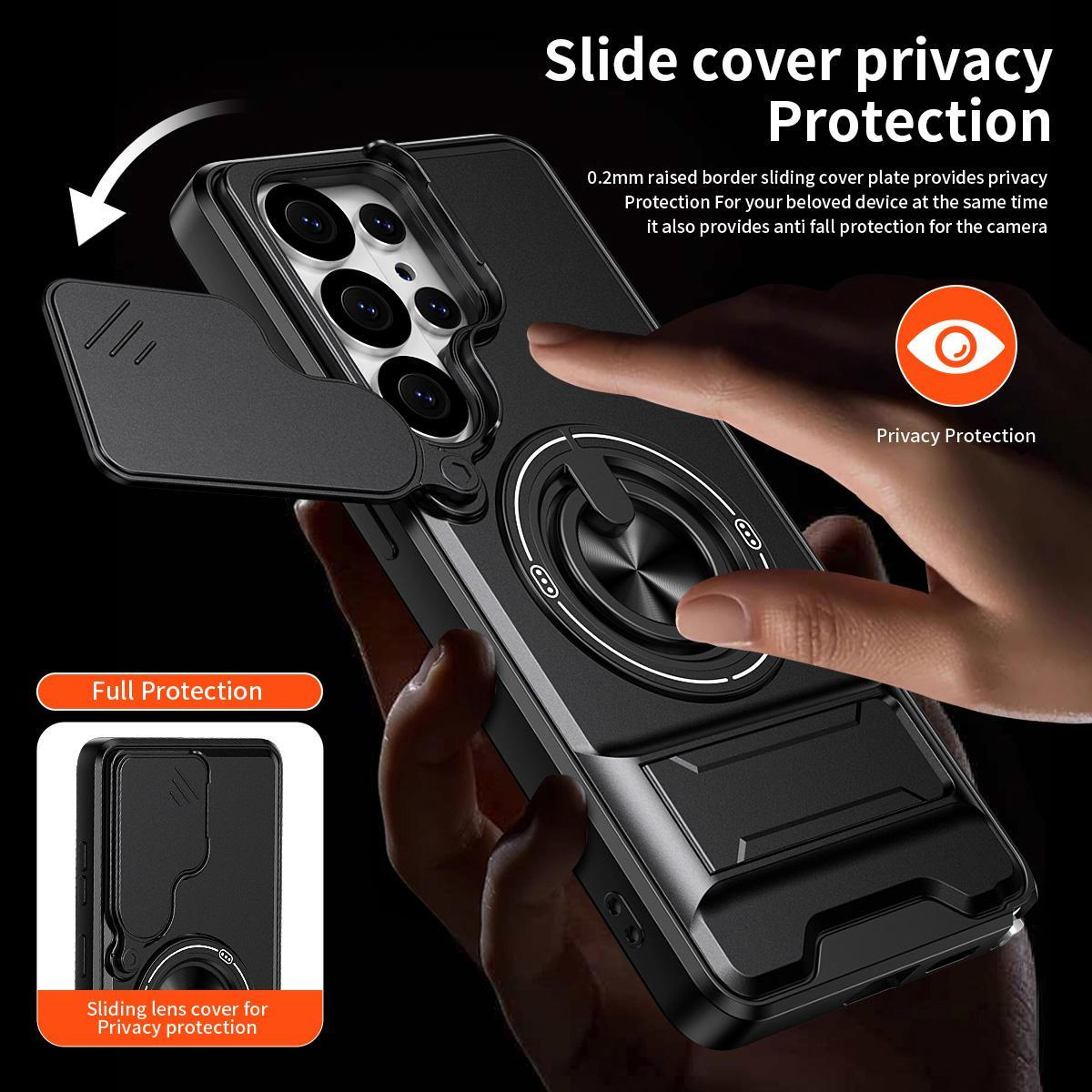 Samsung Series Magnetic Shockproof Case With Sliding Camera Cover And Kickstand 6