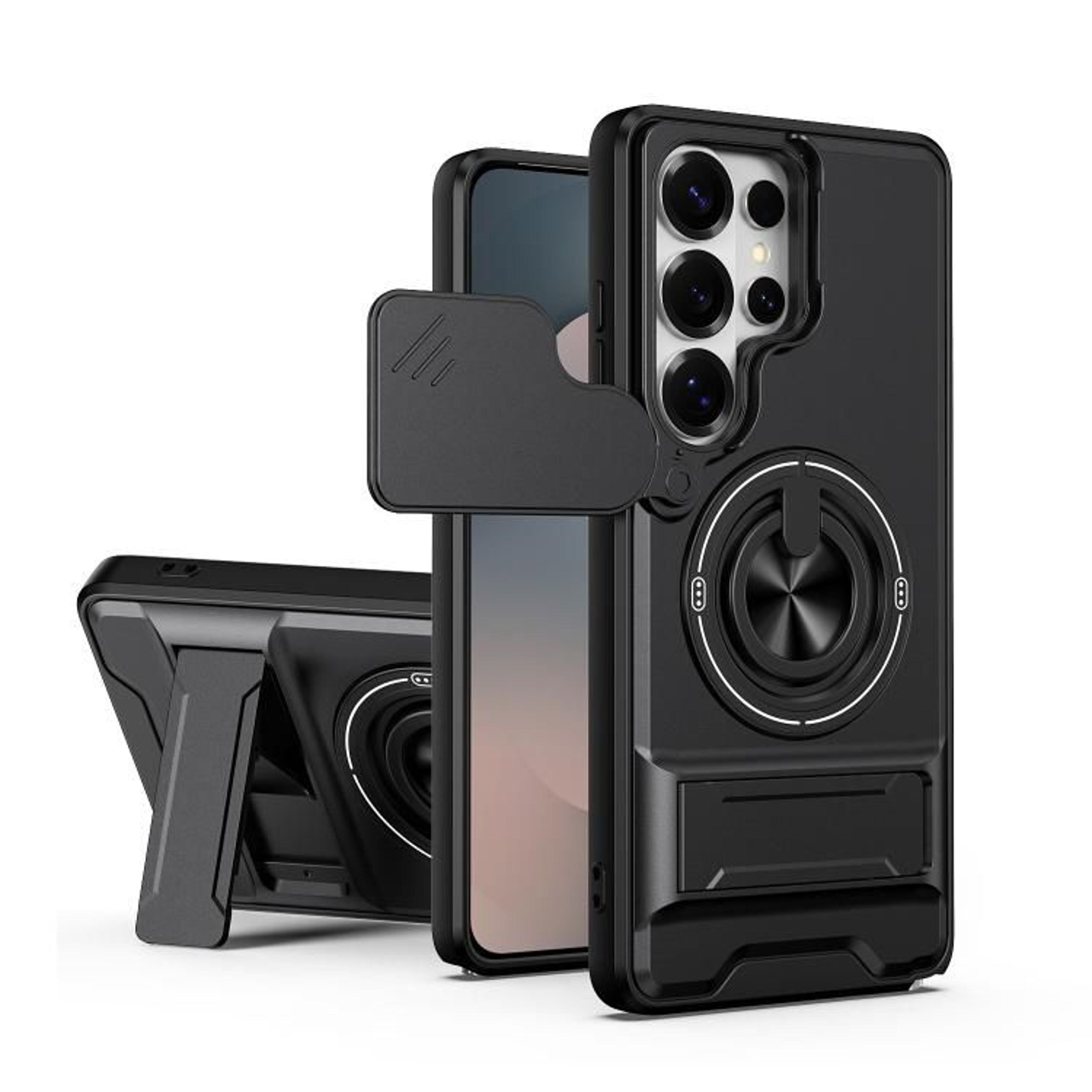 Samsung Series Magnetic Shockproof Case With Sliding Camera Cover And Kickstand 8
