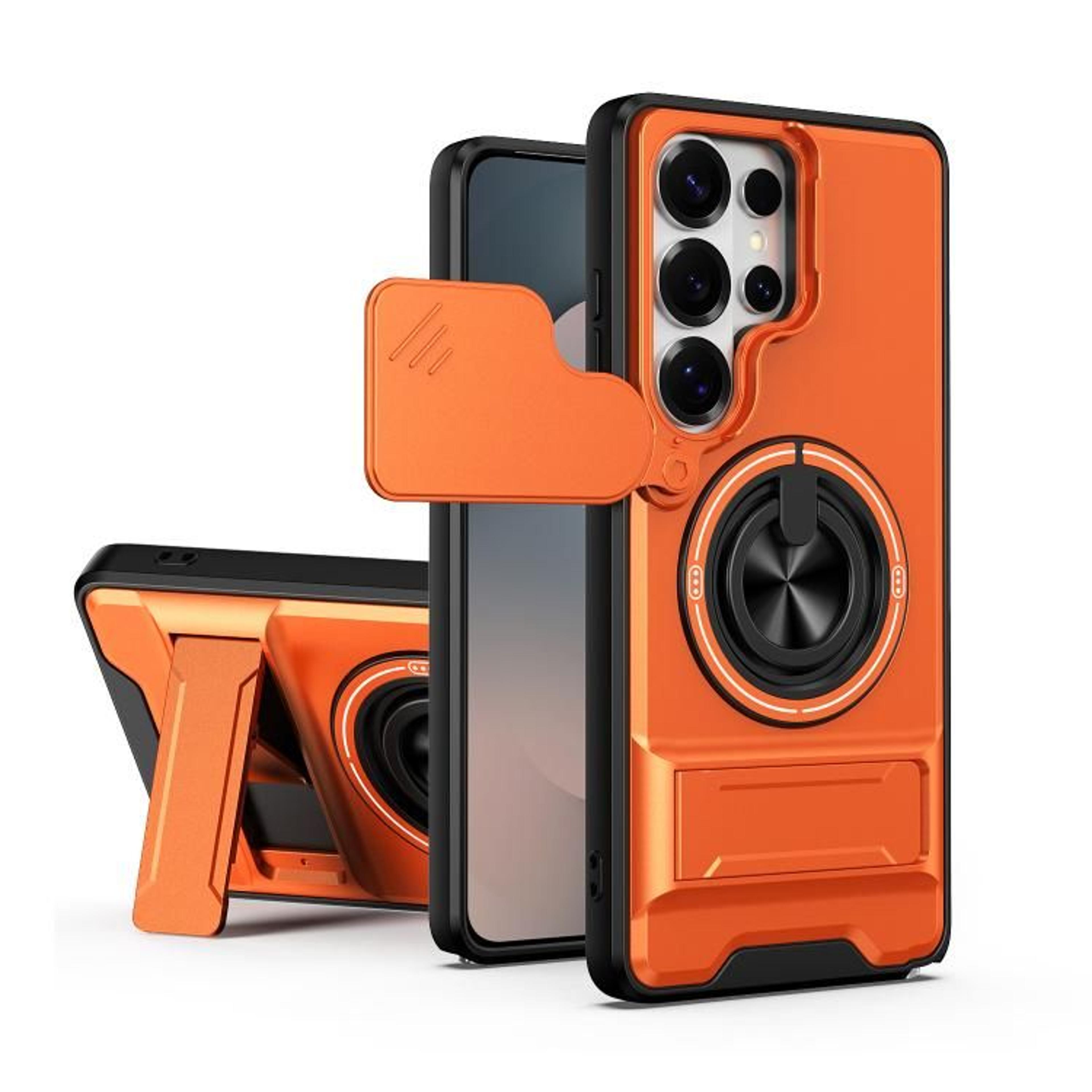 Samsung Series Magnetic Shockproof Case With Sliding Camera Cover And Kickstand 11