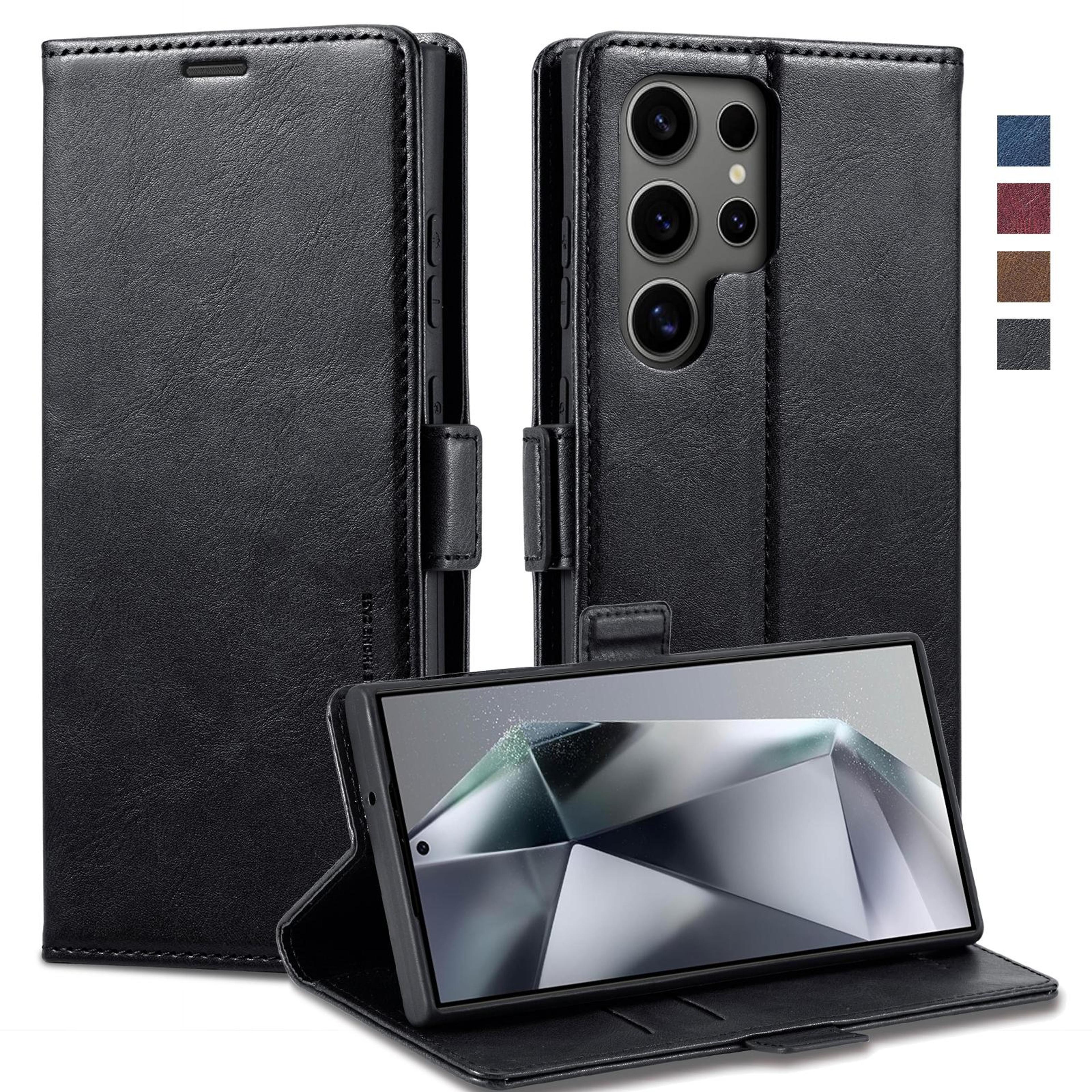 Samsung Galaxy Series Case RFID Blocking Leather Kickstand Cover 0