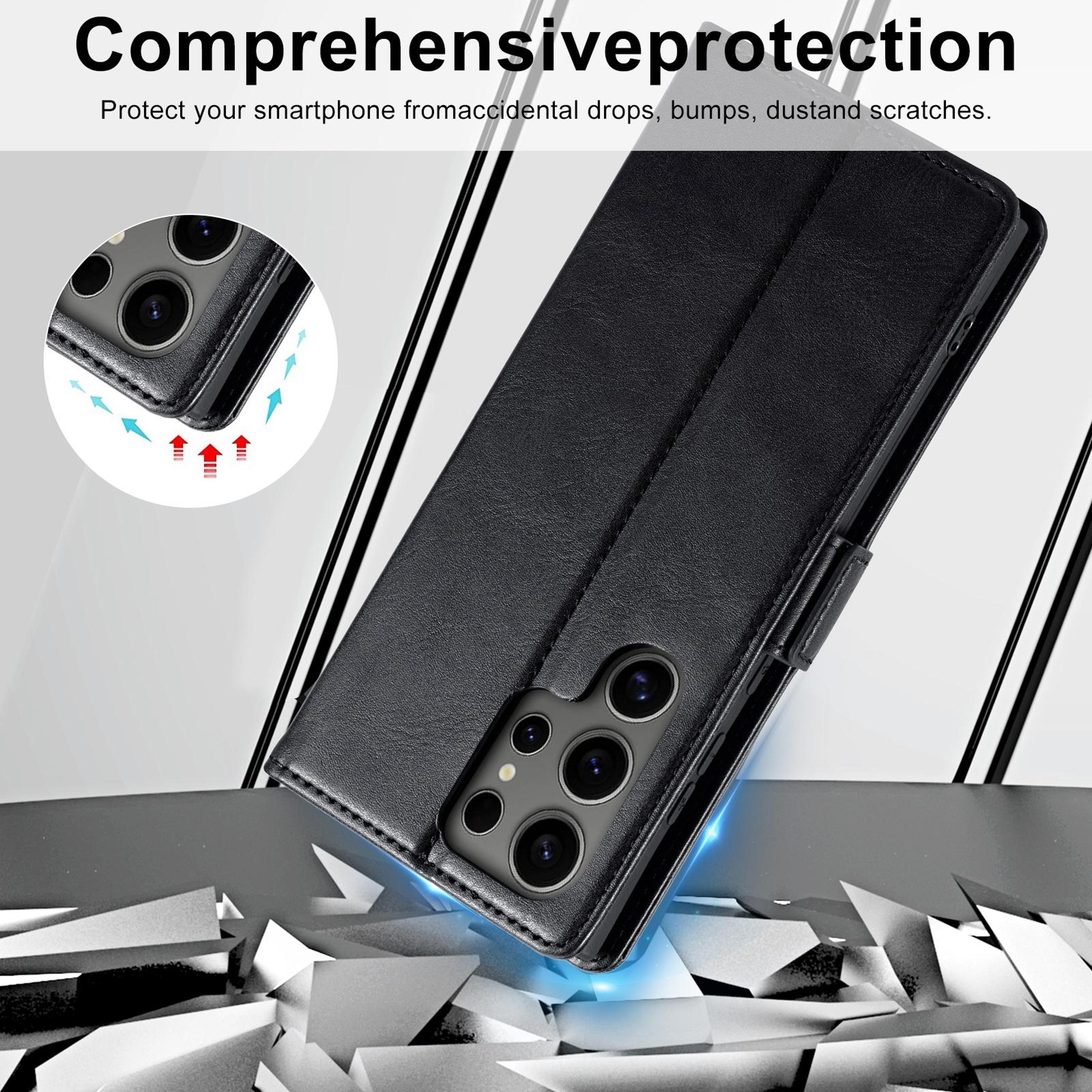 Samsung Galaxy Series Case RFID Blocking Leather Kickstand Cover 7