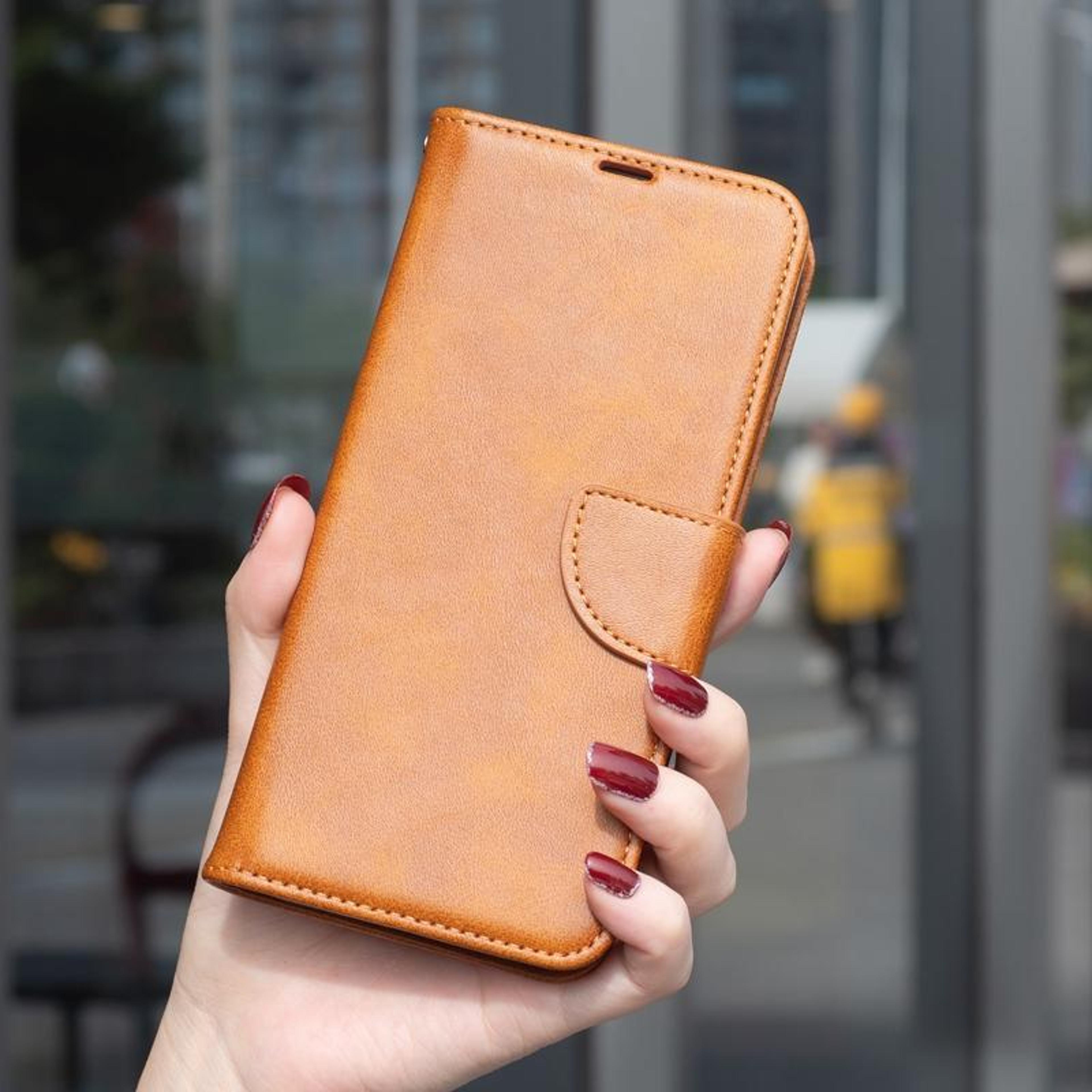 Samsung Galaxy Series Case Lambskin Texture Flip Leather Case With Card Slots And Stand 7