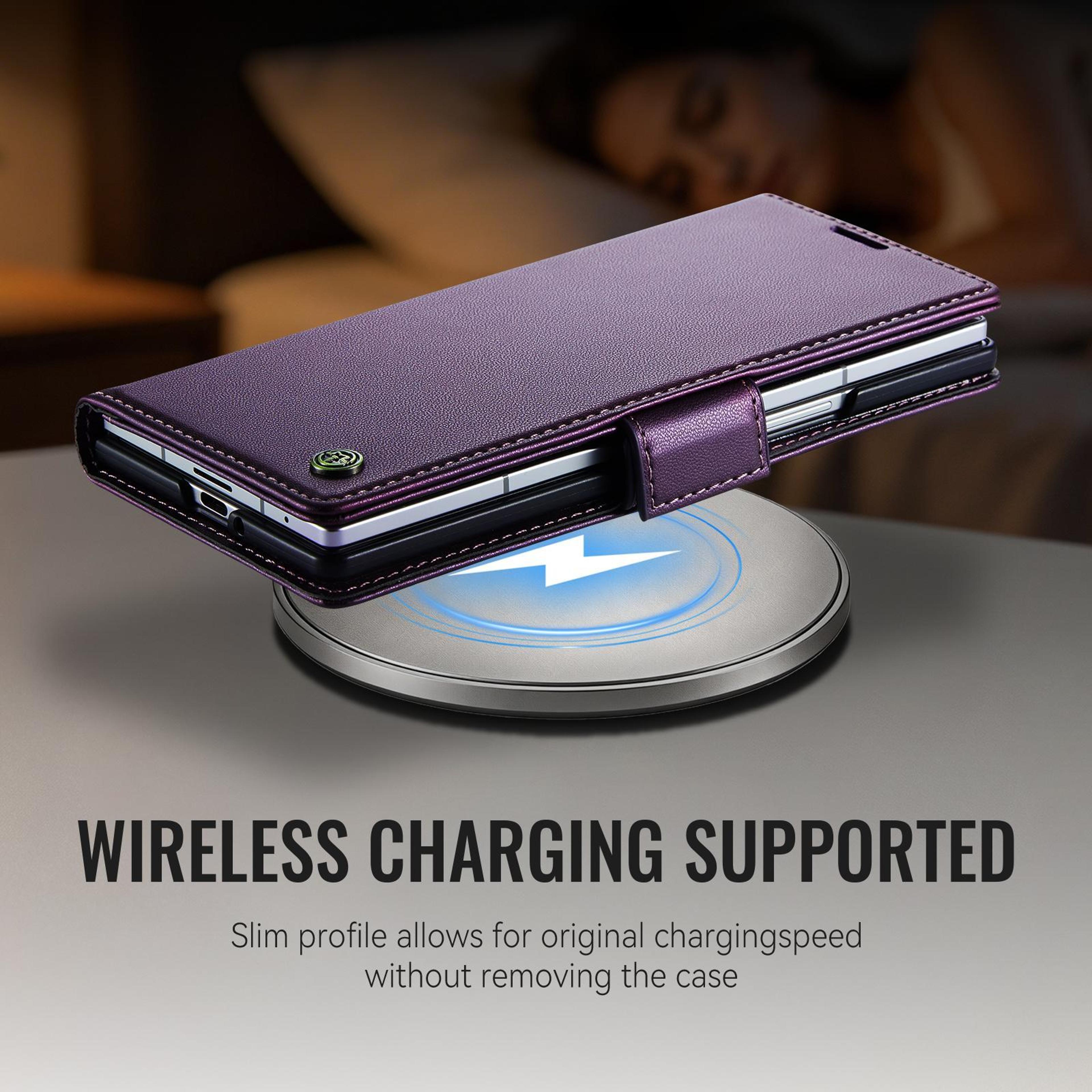 Galaxy Z Fold8 Ultra Case RFID Leather Wallet Case With Card Holder And Stand 5
