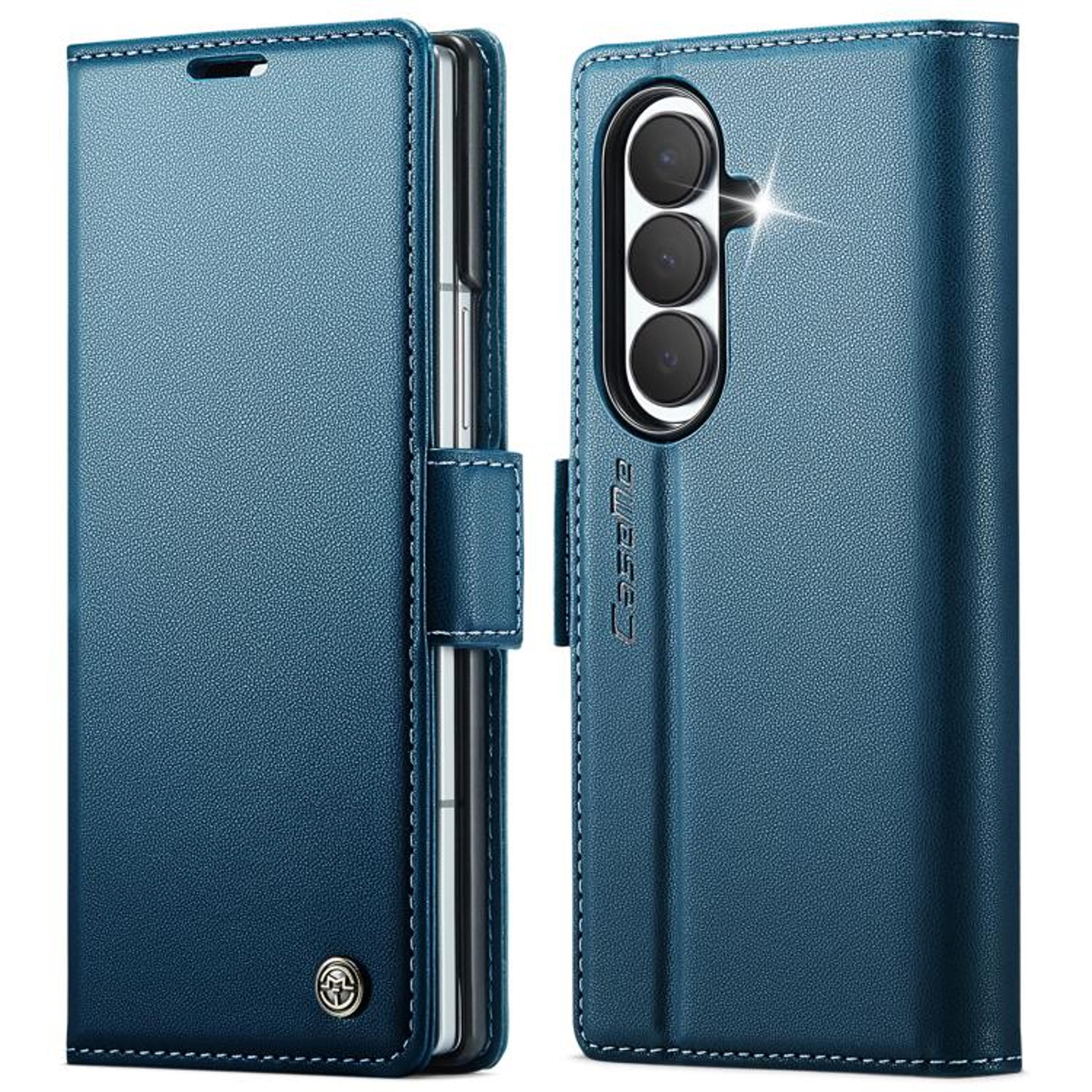Galaxy Z Fold8 Ultra Case RFID Leather Wallet Case With Card Holder And Stand 13