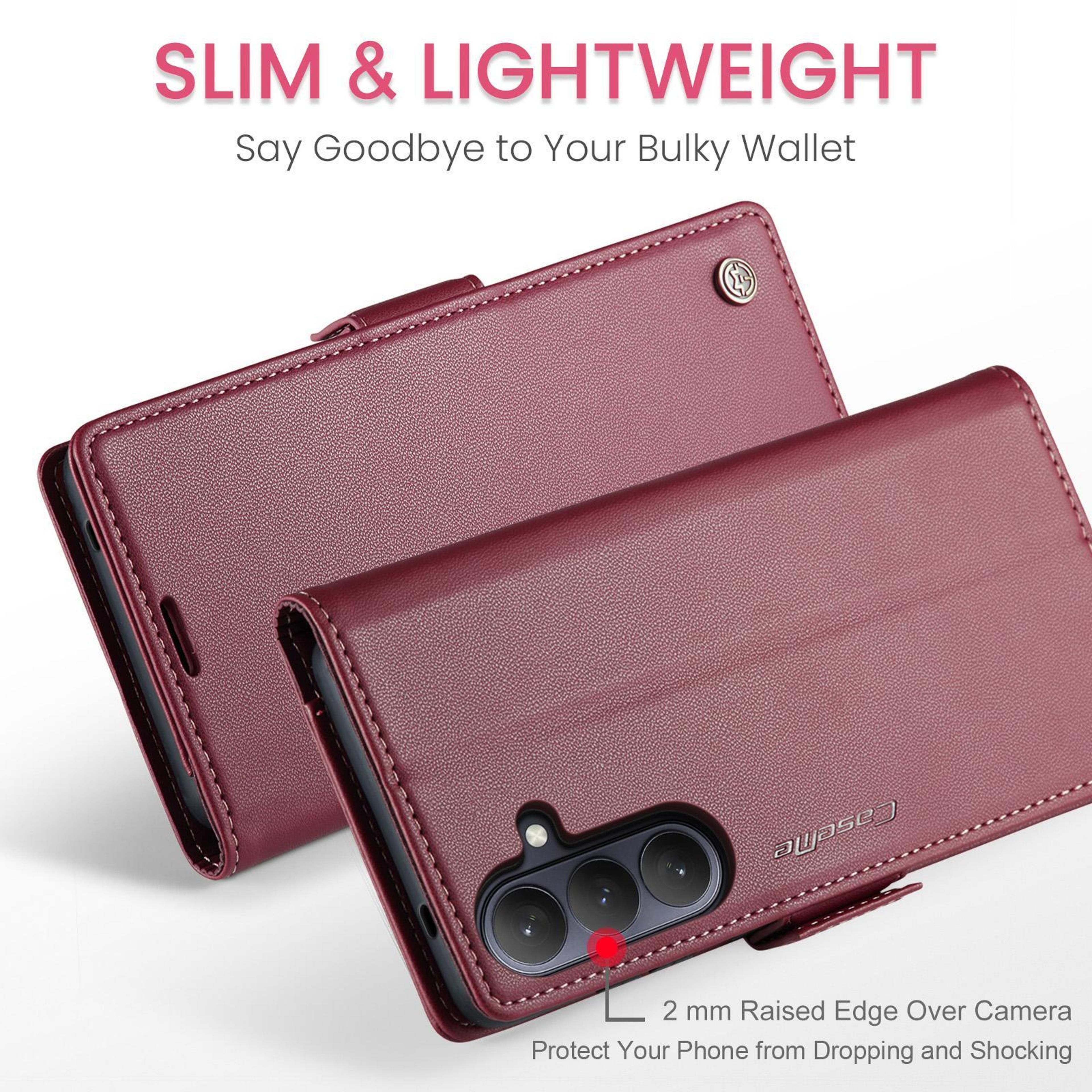Galaxy Series Wallet Case With RFID Protection Card Holder And Stand 6
