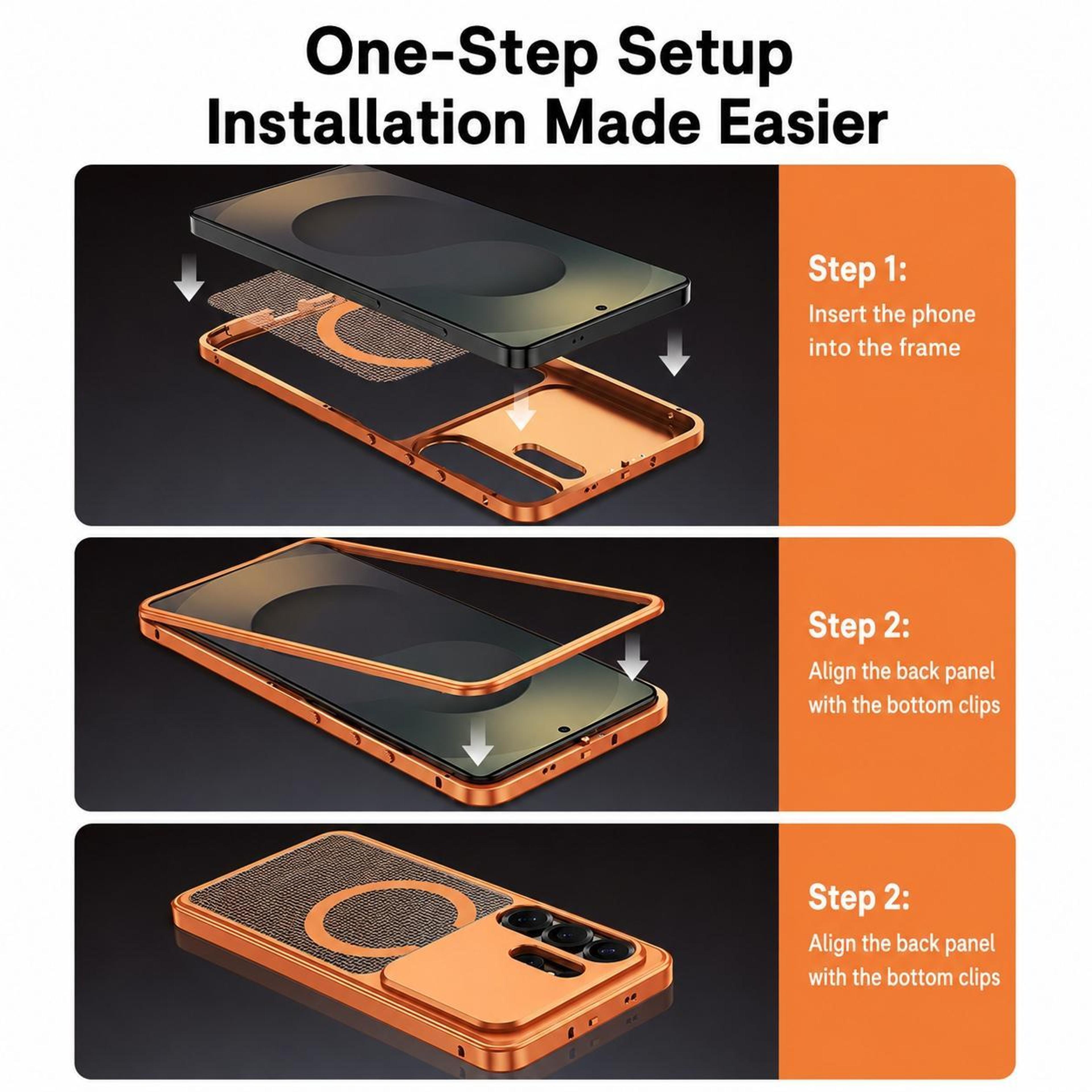 Galaxy S25 Ultra Magnetic Cooling Metal Shockproof Case 5