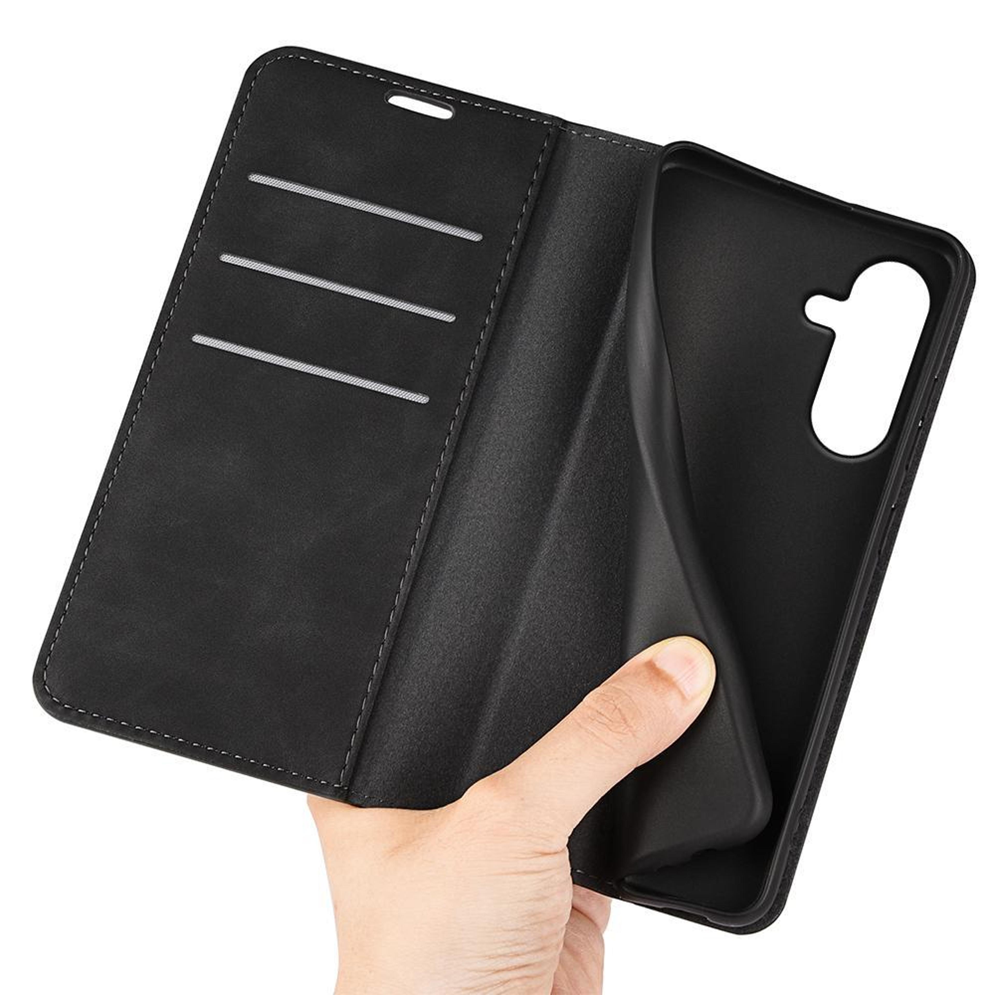 Samsung Galaxy A27 5G Retro Leather Wallet Case With Magnetic Closure And Card Slot 5