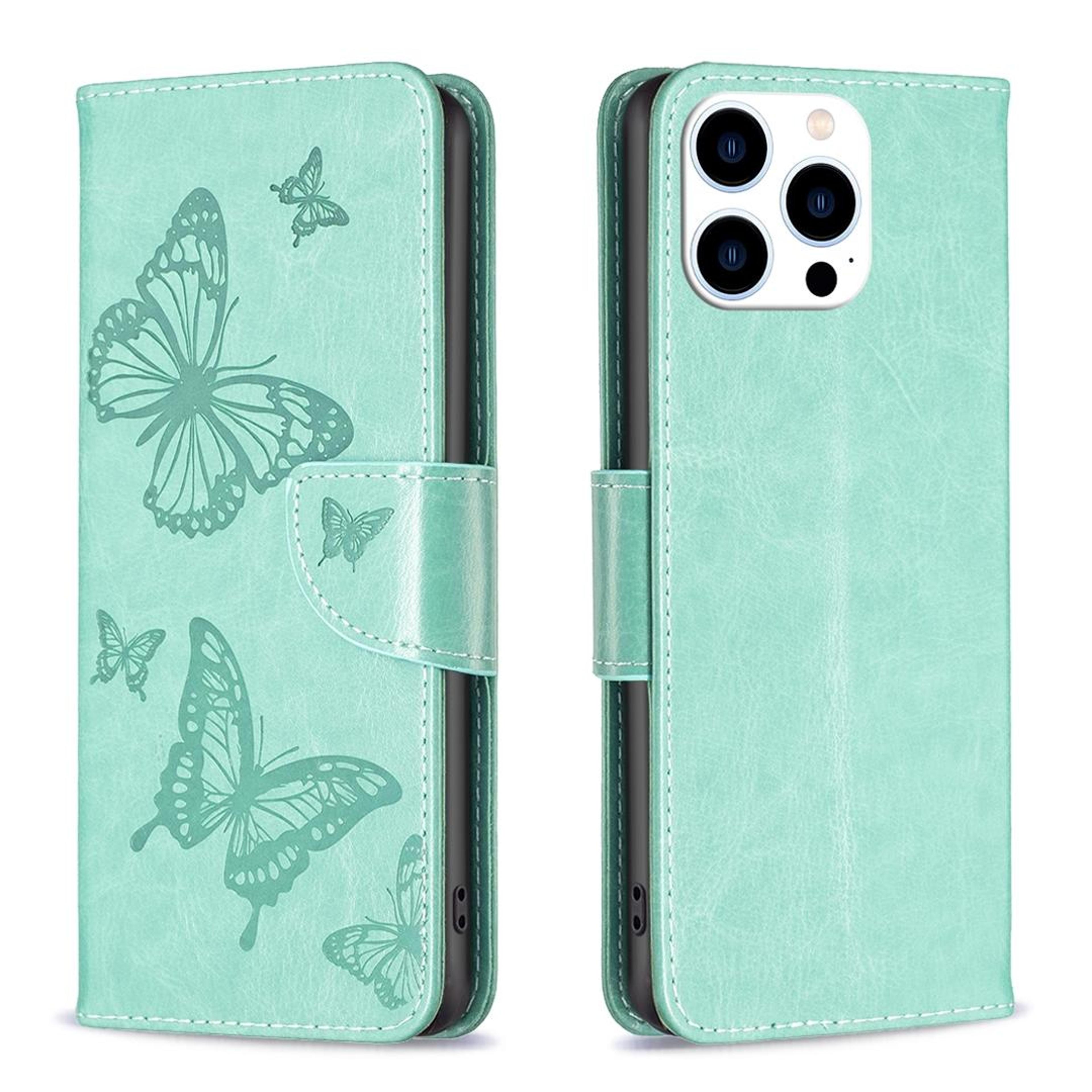 Butterfly IPhone 16 Pro Max Wallet Case With Card Slots And Stand 0
