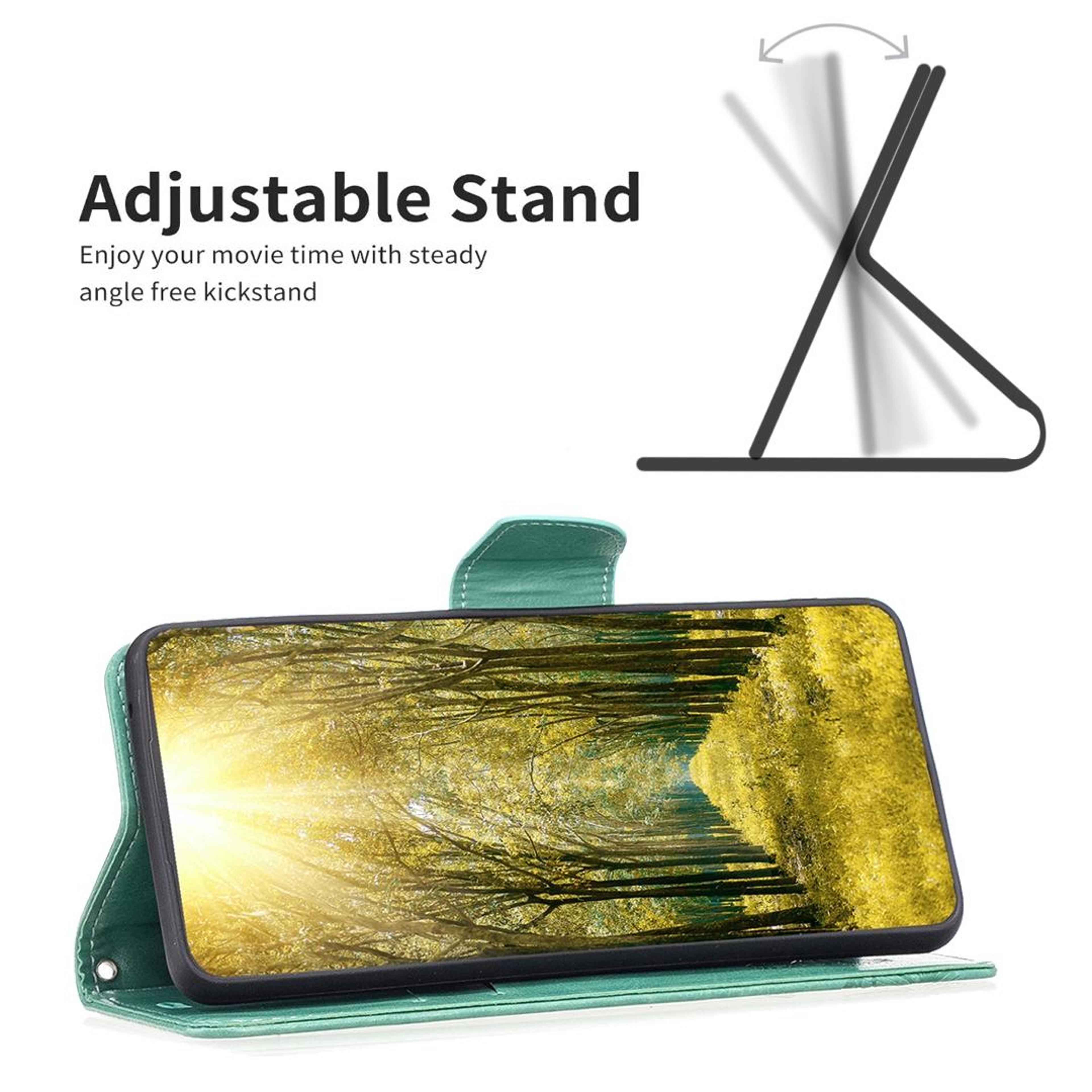 Butterfly IPhone 16 Pro Wallet Case With Card Holder And Stand 4