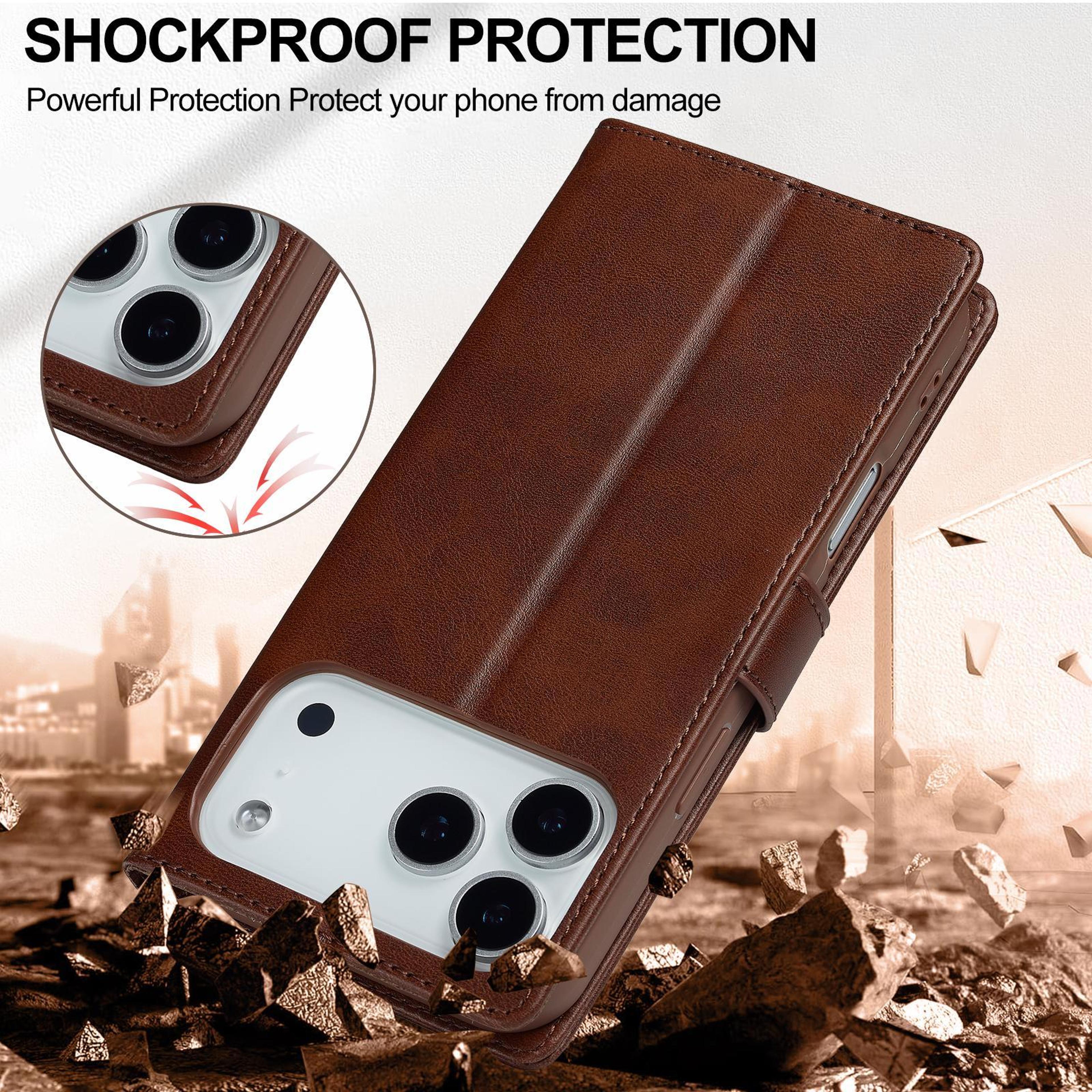 IPhone 17 Pro Wallet Case With Card Holder And Horizontal Stand 3